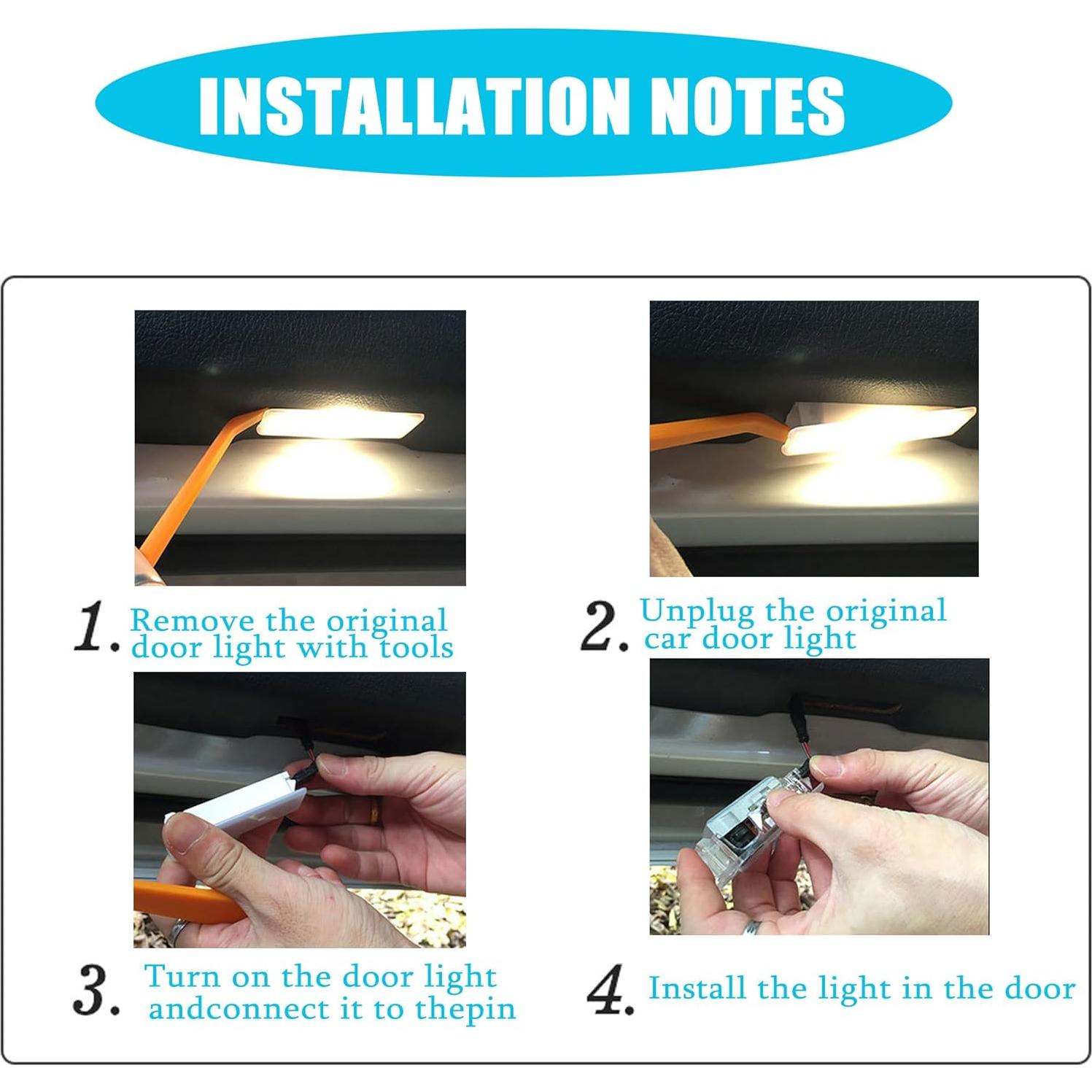 Luz de Logo de Puerta ZKAYUN Proyector LED 2 Pcs