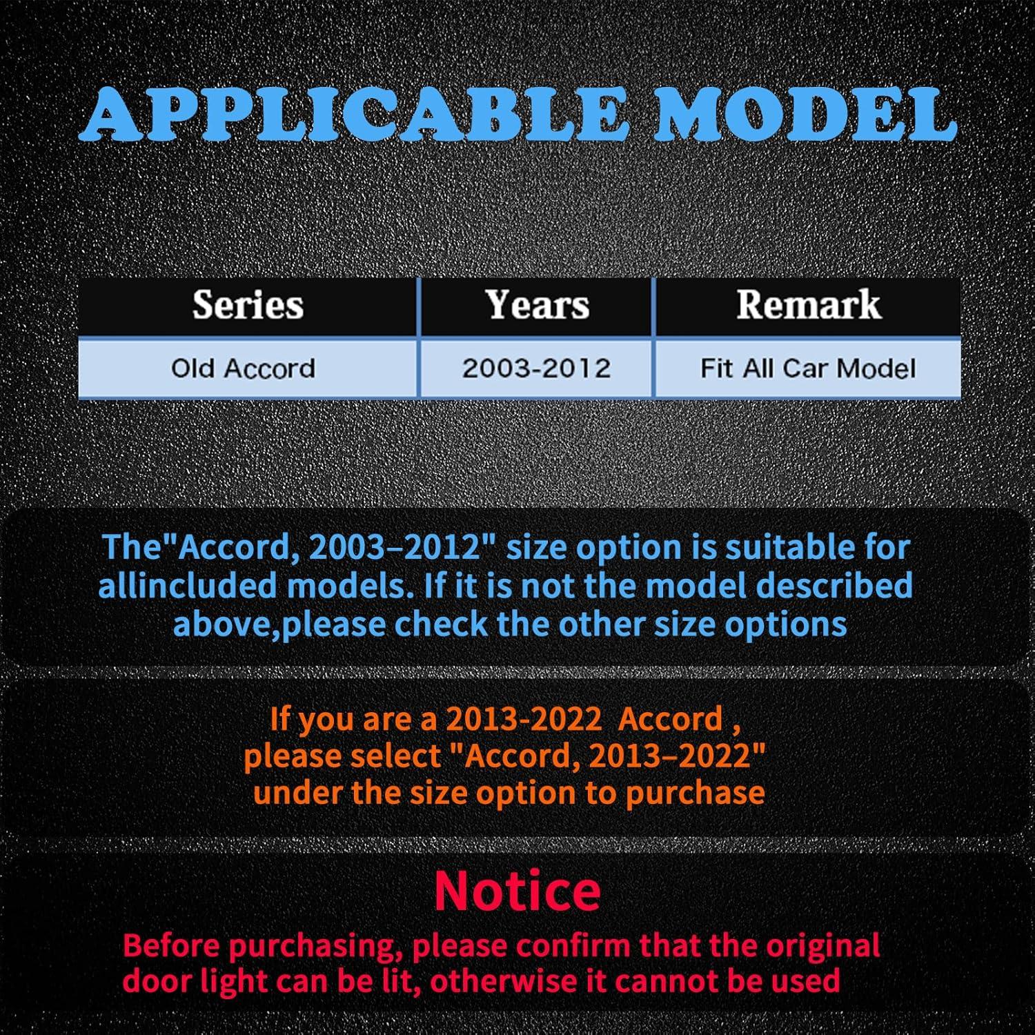 Luces de Puerta LED RLRHOO para Accord 2003-2012 - 2 Piezas