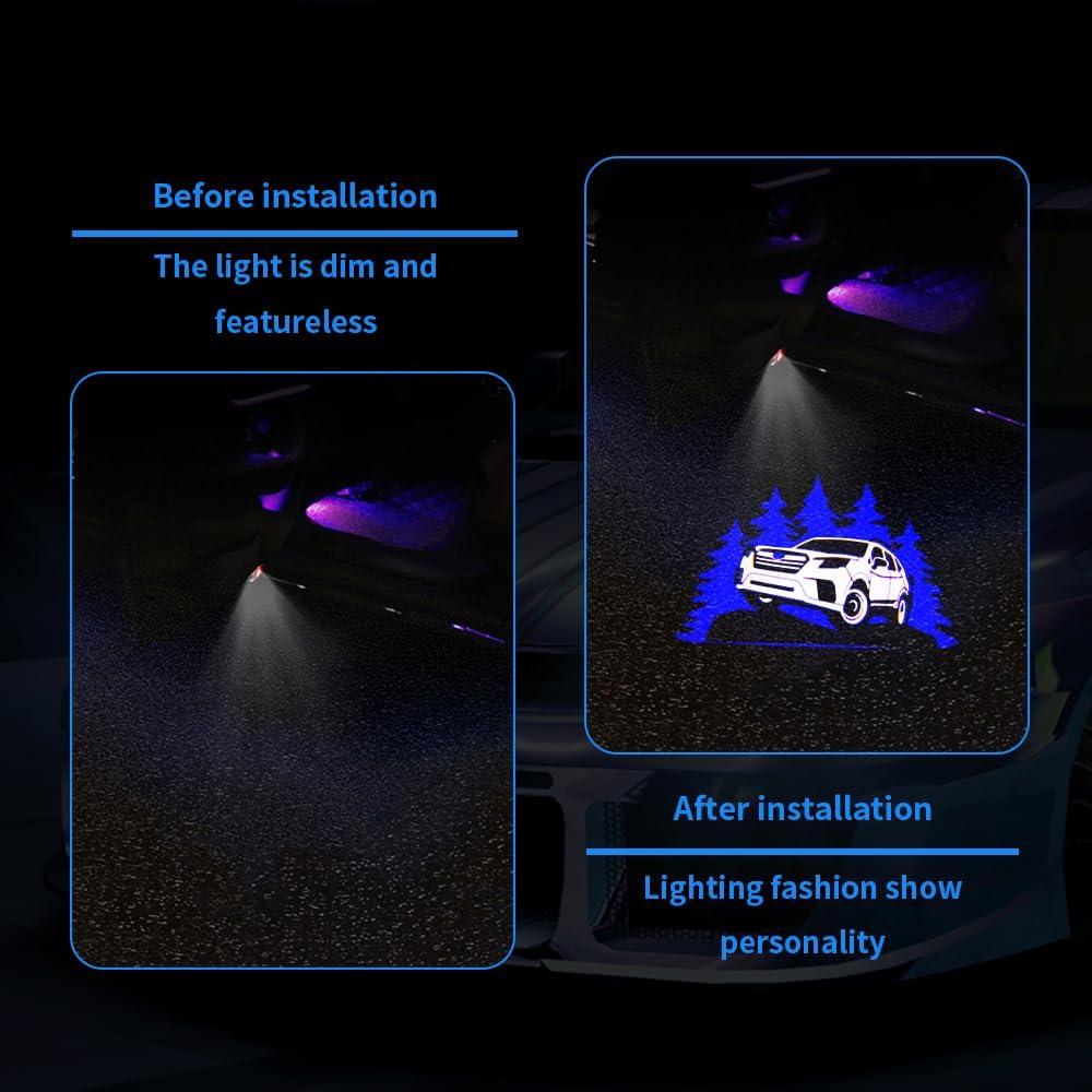 Luces de Logo LED para Puertas de Coche uunonaha 2 Pcs