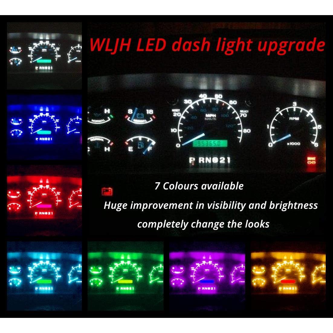 Kits de Bombillas LED WLJH para Tablero Ford Ranger 1989-1994