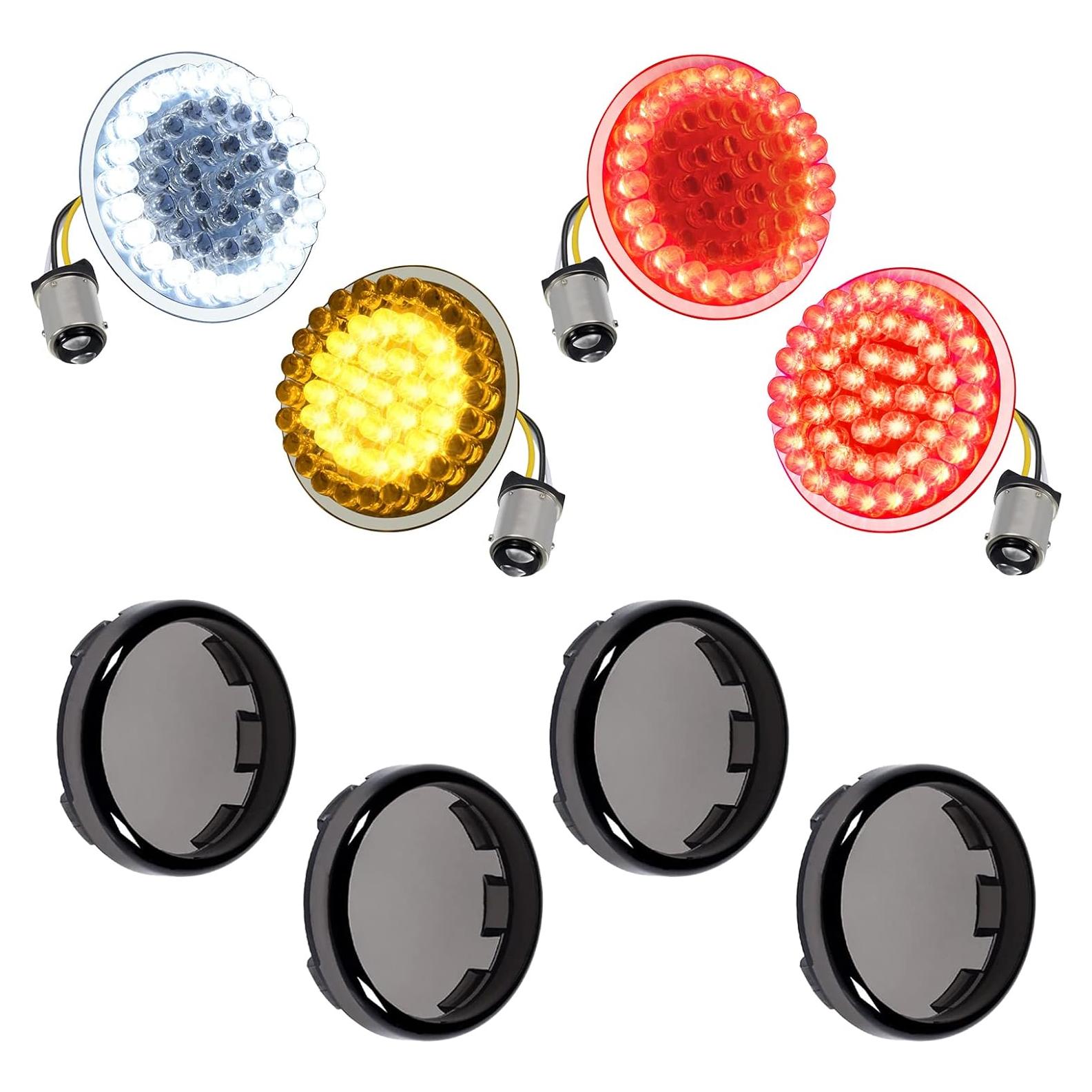 Kit de Señales de Giro LED 1157 Amazicha para Harley 1986-2024