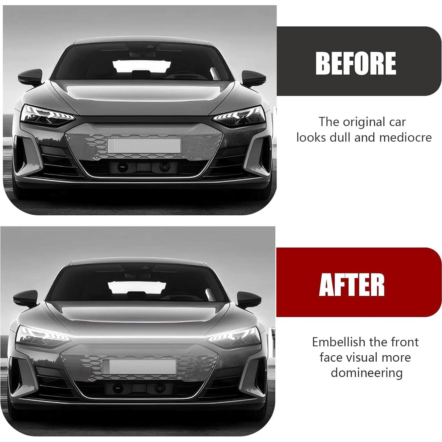 Luces de tira LED para coche Zeathery 70" (177.8 cm) Blanco