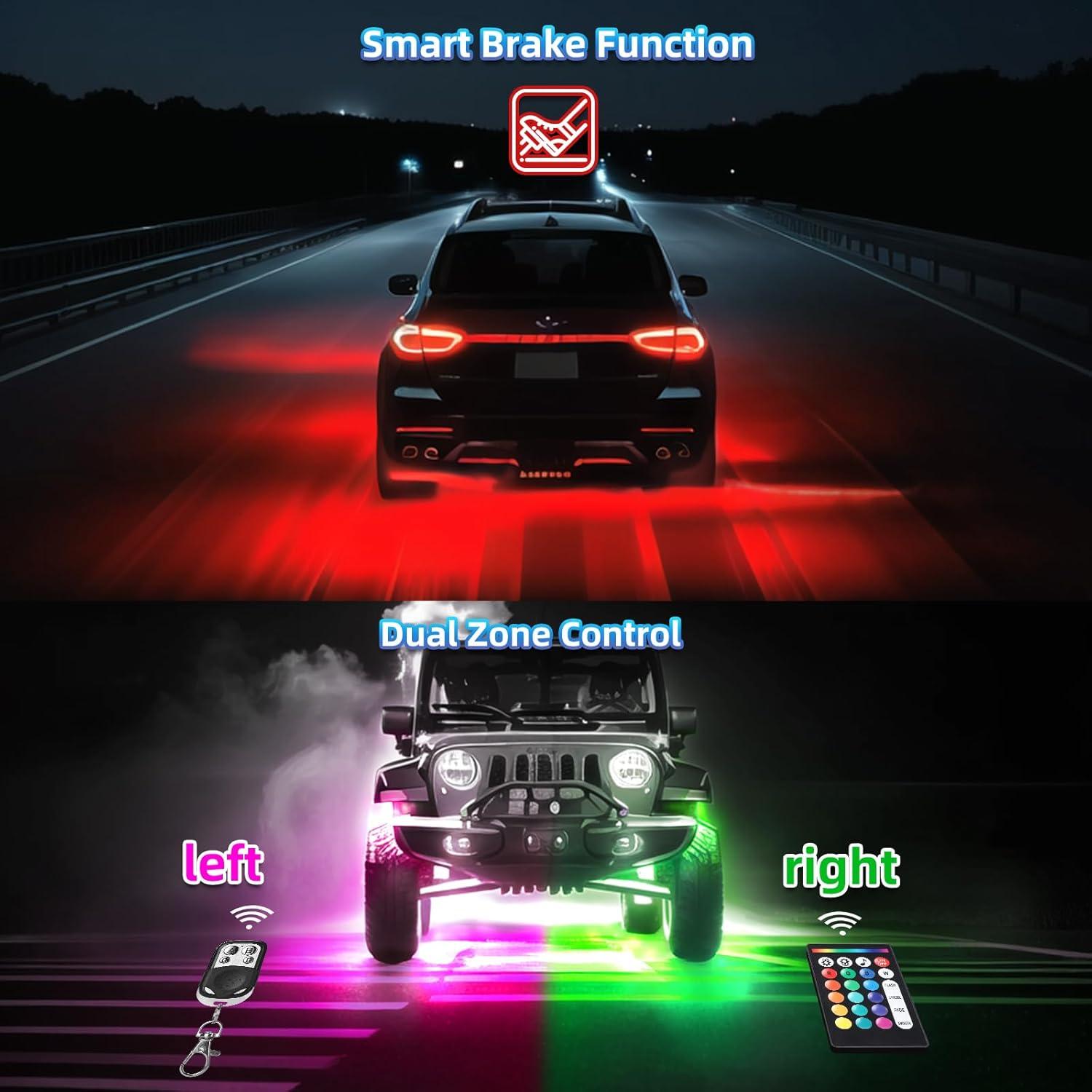 Kit de Luces LED RGB ZONECONA 20 Pods Control APP 12V