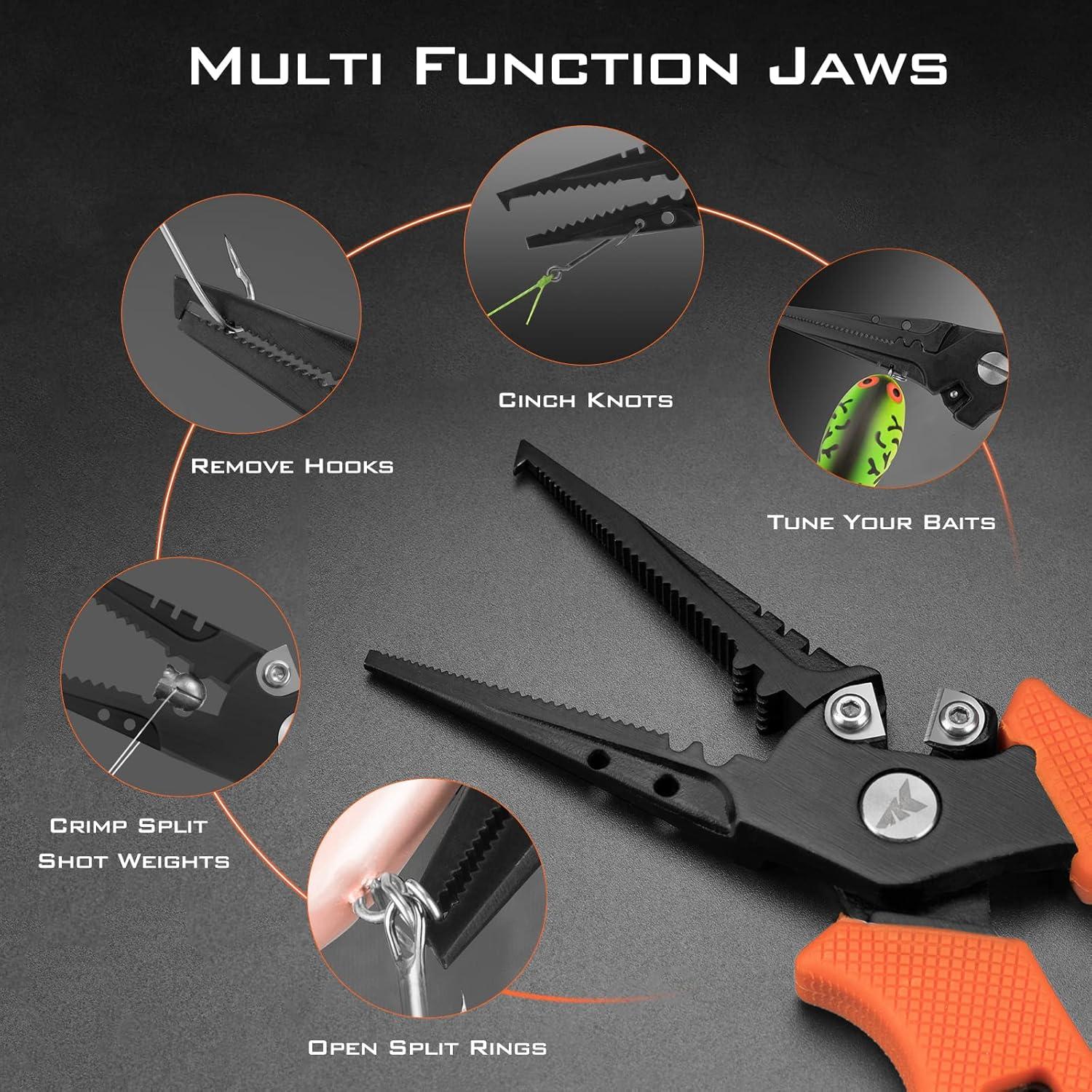 KastKing Tijeras y Alicates de Pesca 19.05 cm Naranja