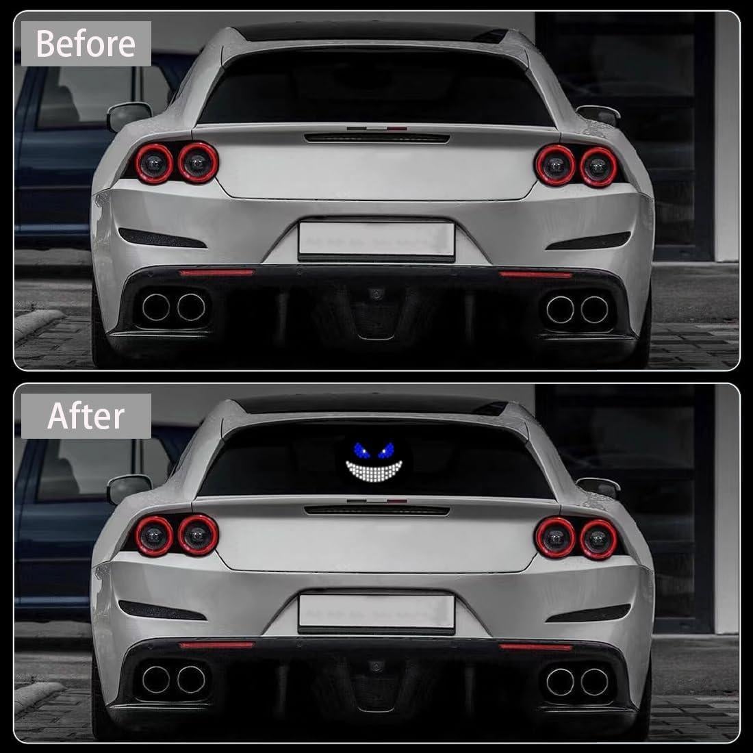 Luz Ojos de Diablo LED VOAKZEF Azul 11 Modos USB para Auto