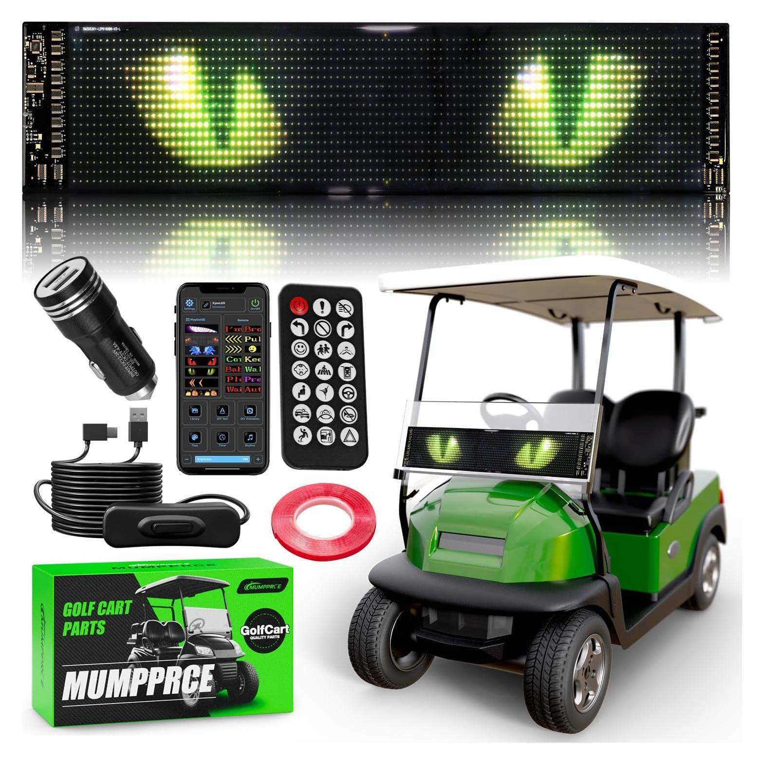 Cartel de Luz LED Ojos de Diablo MUMPPRCE para Carrito de Golf