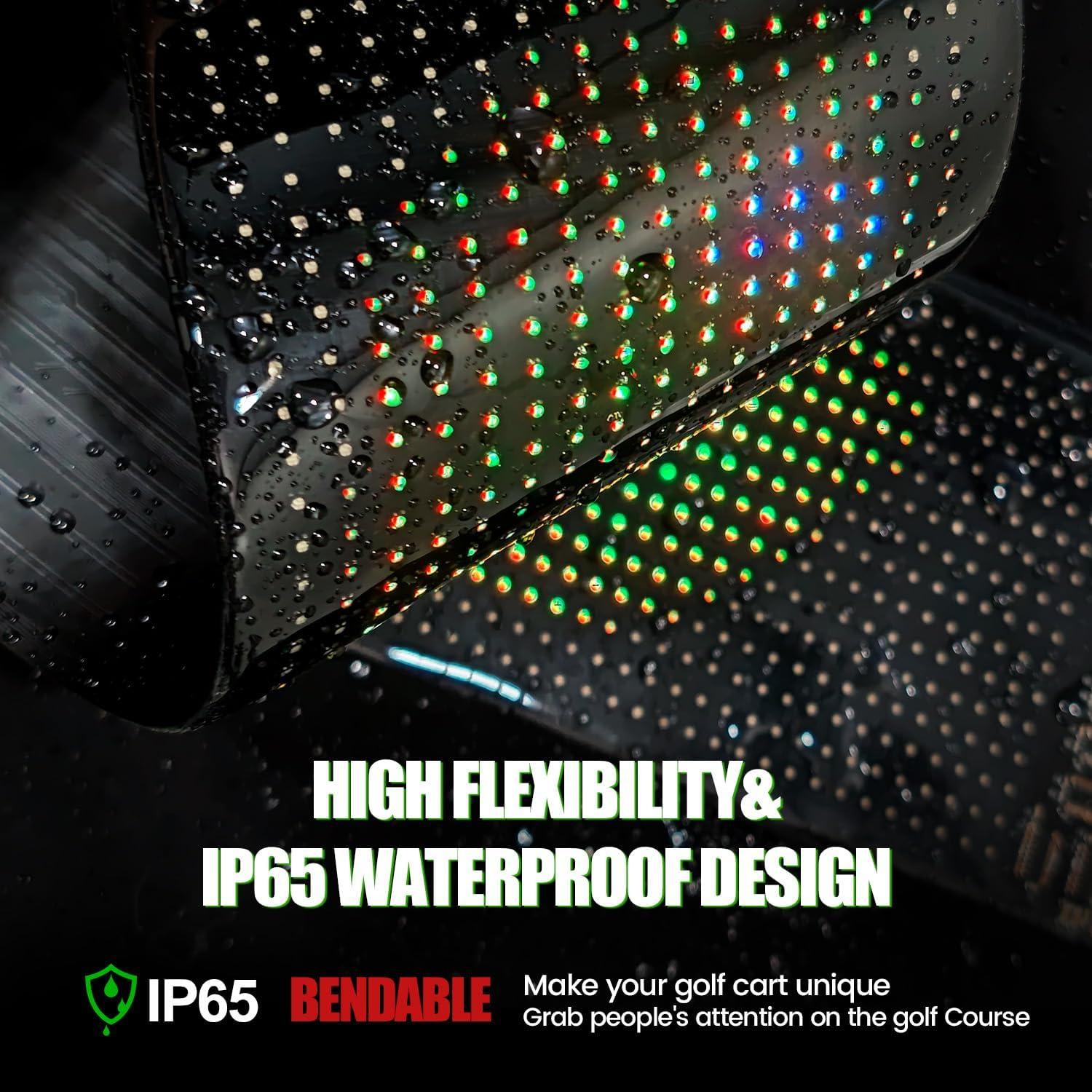 Cartel de Luz LED Ojos de Diablo MUMPPRCE para Carrito de Golf