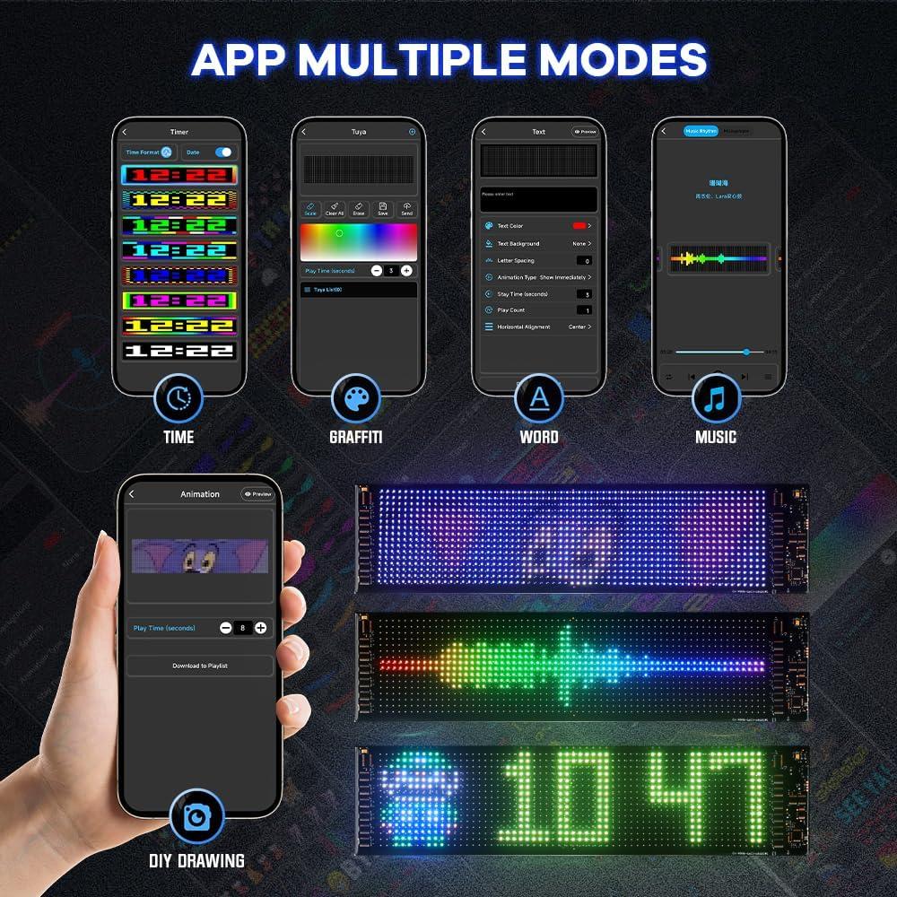 Luz LED Ojos del Diablo UPXSXT 9.19x37.43 cm Control APP