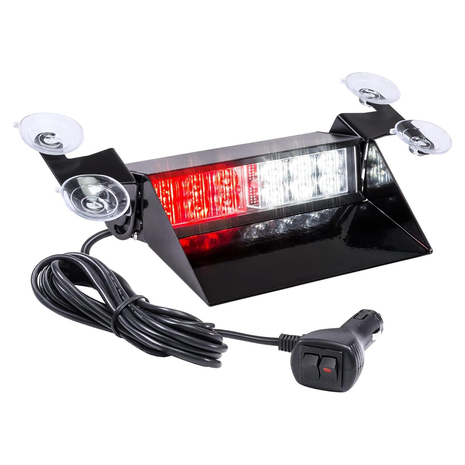 Luz Estroboscópica LED Lamphus SBWL26 12W Rojo Blanco 32 Modos