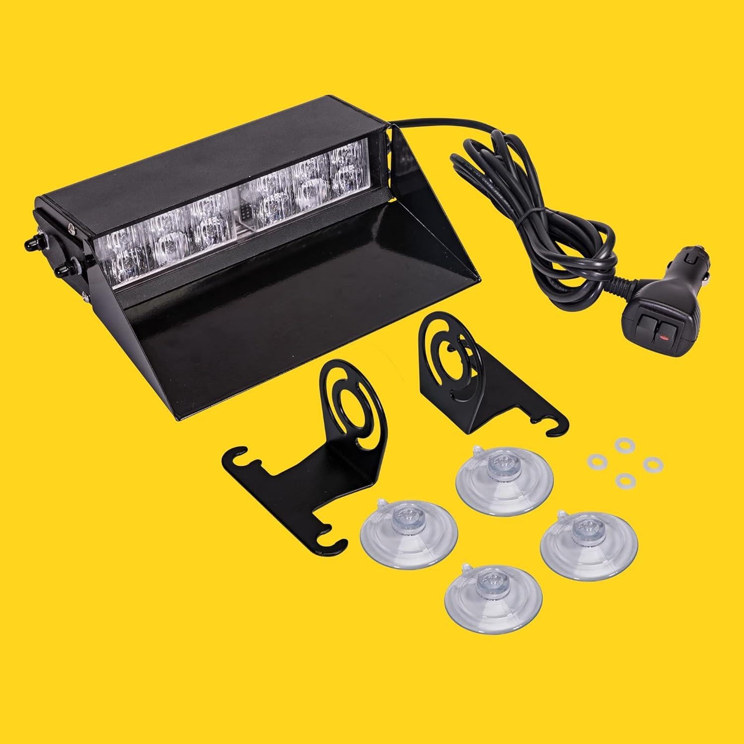 Luz Estroboscópica LED Lamphus SBWL26 12W Rojo Blanco 32 Modos