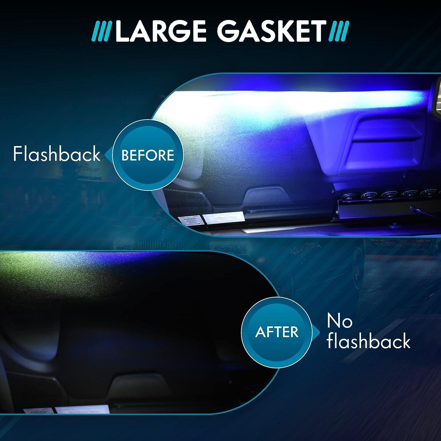 Junta de goma negra UBL-AC-LG para barra de luz 28cm