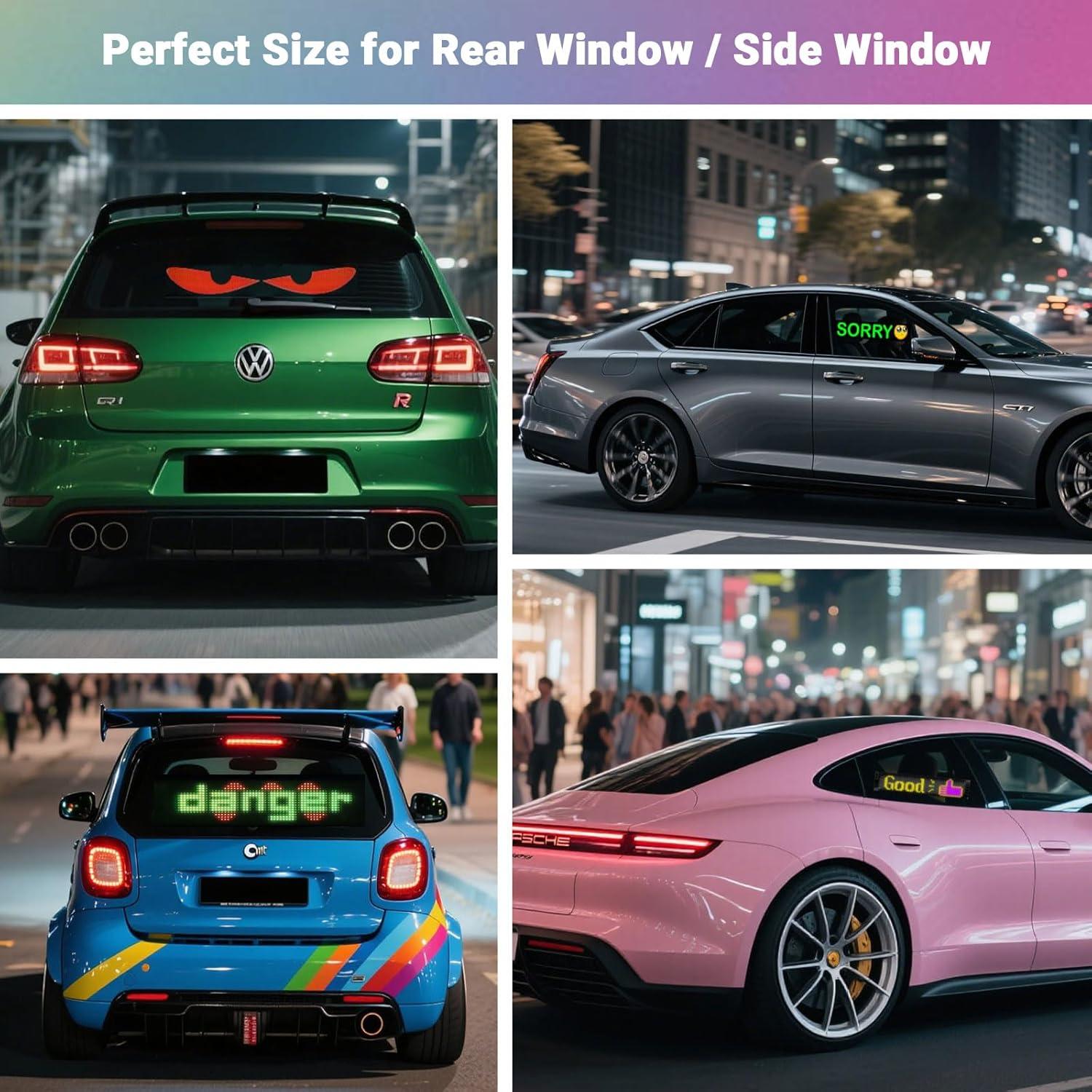 Ojos LED Asmila para Parabrisas de Camión 60x12 cm Multicolor