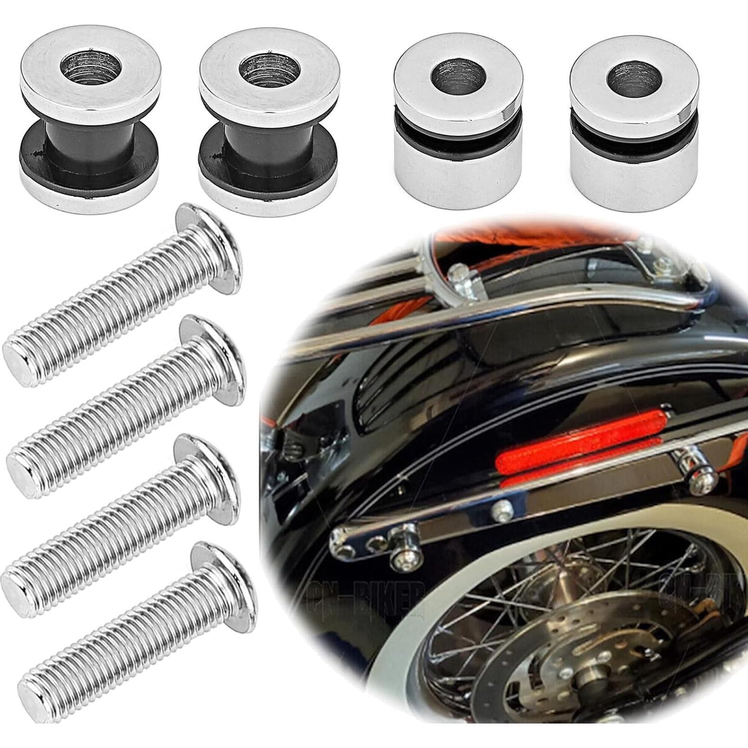 Kit de Hardware de Acoplamiento KASIMT para Sissy Bar Harley 2003-2017