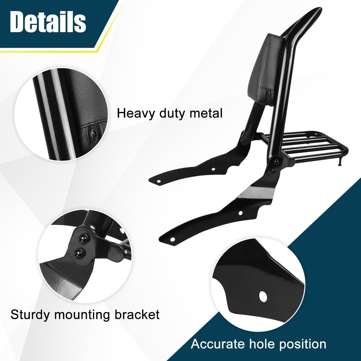 Respaldo Sissy Desmontable DSISIMO para Yamaha VStar 650 400 1996-2017