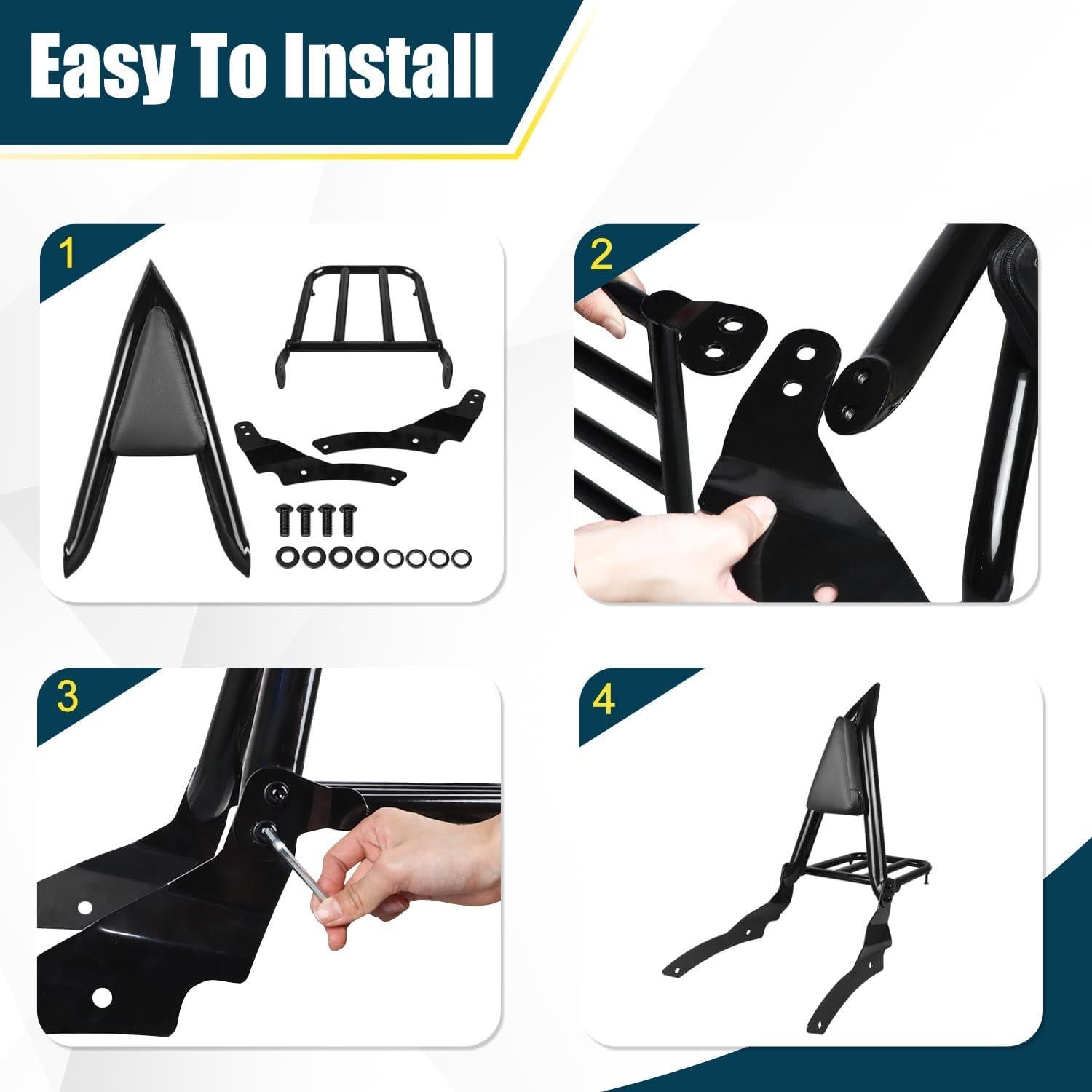 Respaldo Sissy Desmontable DSISIMO para Yamaha VStar 650 400 1996-2017