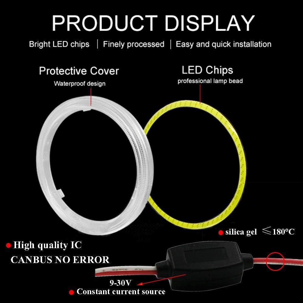 Ojos de Ángel LED COB 120MM YSY Azul Hielo 93SMD 12LM