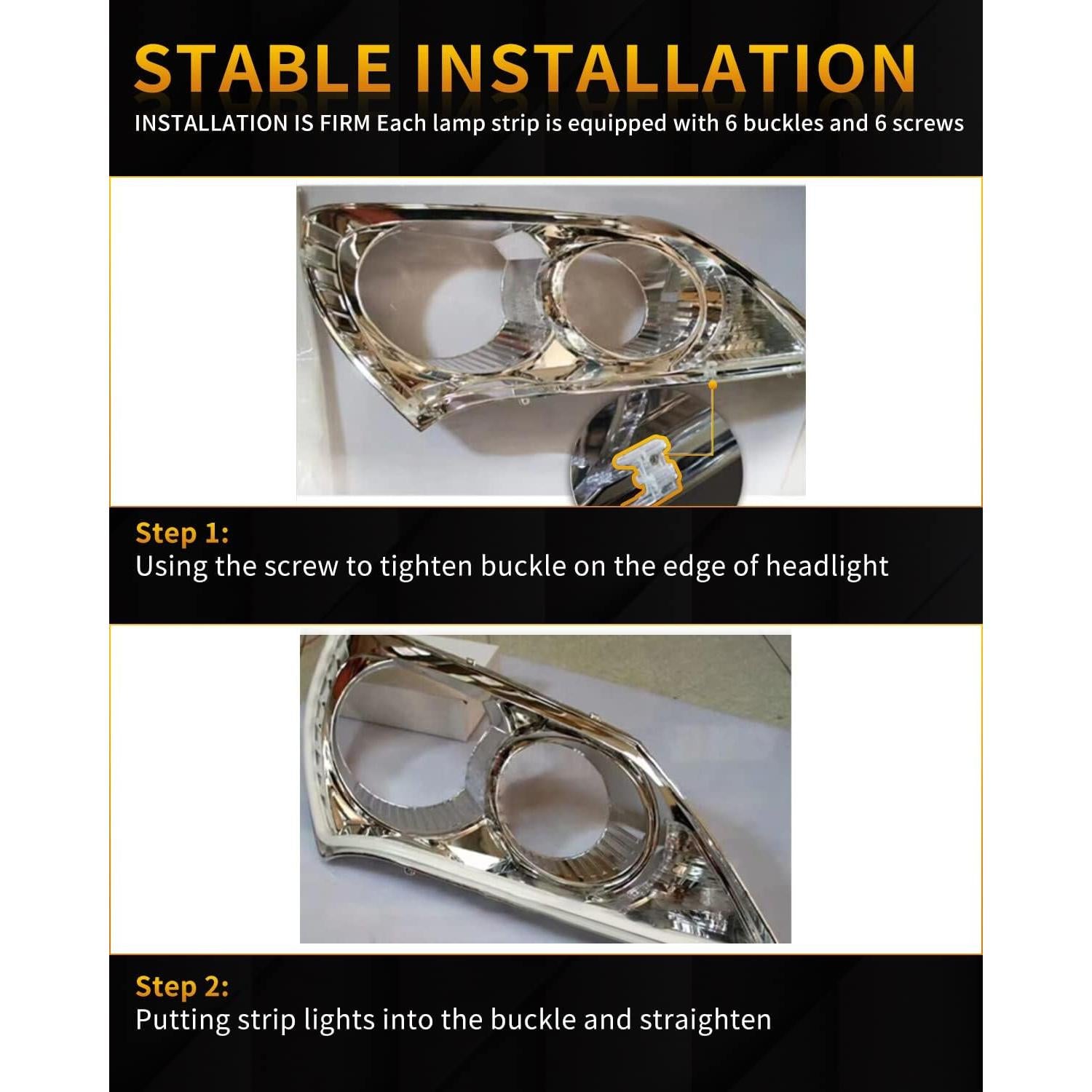 Tira de Luz LED Qasim 45cm Doble Color Ámbar y Blanco 12V