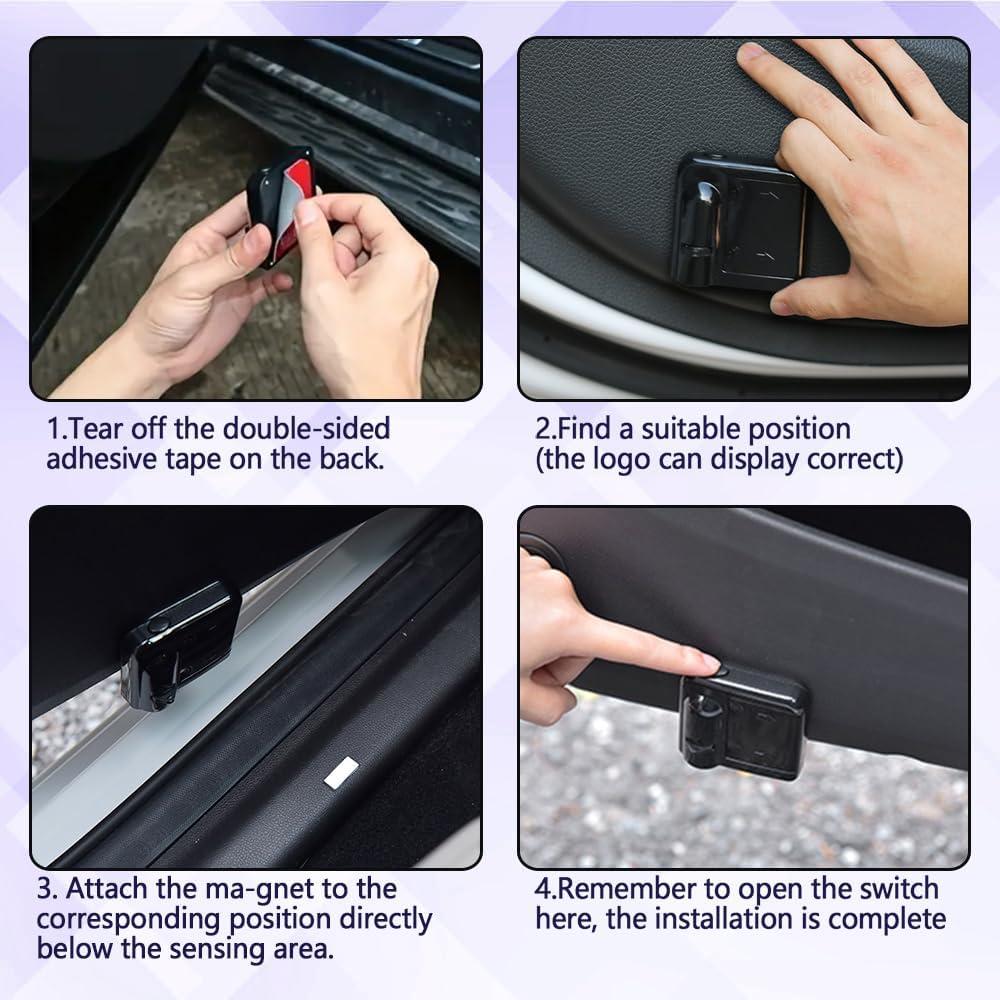 Luces Proyector de Puerta de Coche Zufoty 2 Piezas LED Cisne