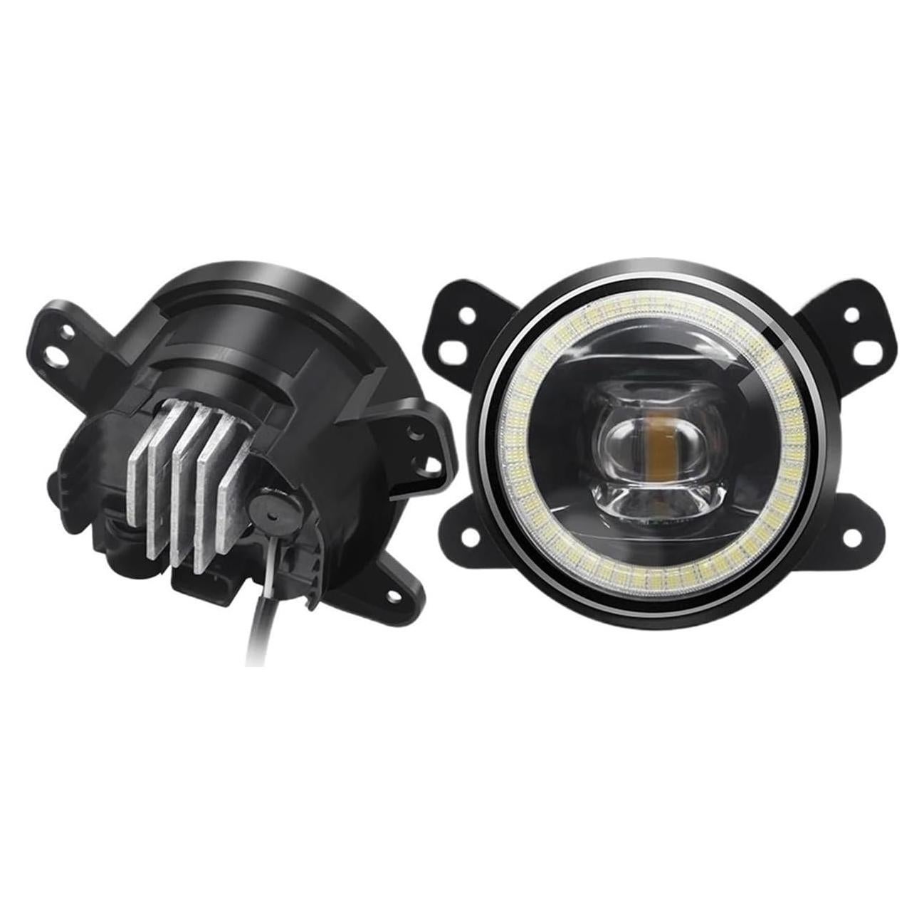 Conjunto de Faro Antiniebla LED Ojo de Ángel ACKHHJNX para Chrysler 300 2005-2010
