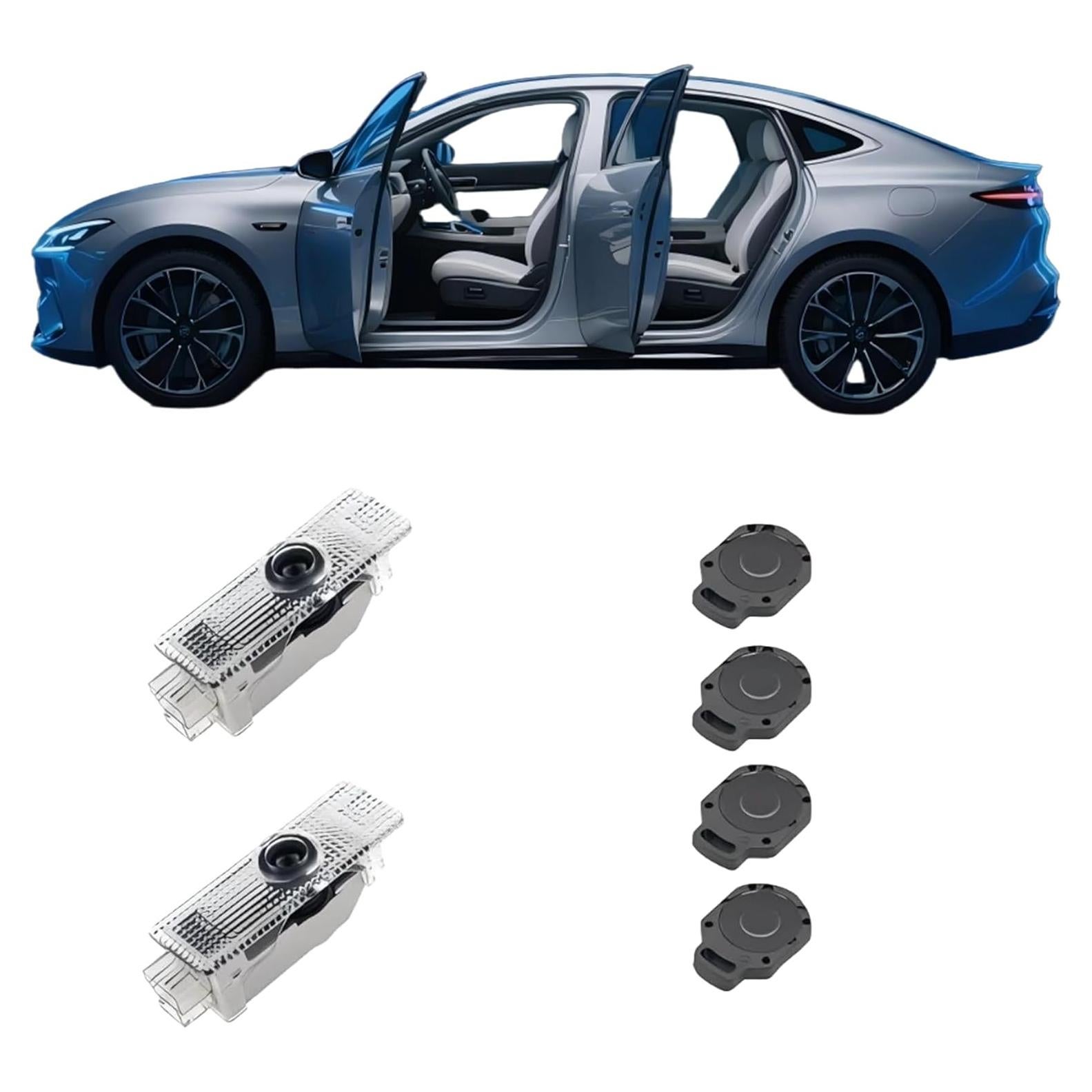 Luz de Puerta LED ZKAYUN BM-2P 2PCS Compatible Vehículos