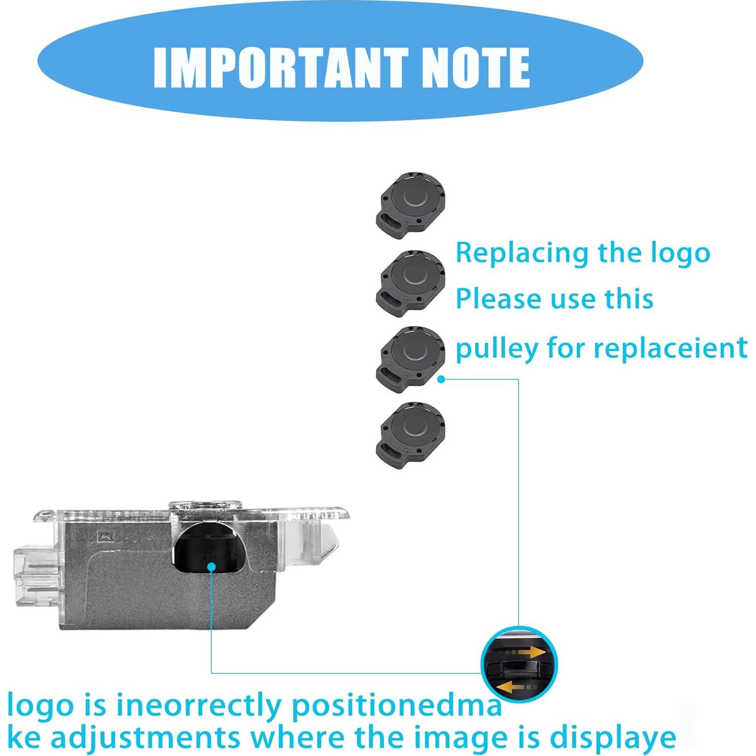 Luz de Puerta LED ZKAYUN BM-2P 2PCS Compatible Vehículos