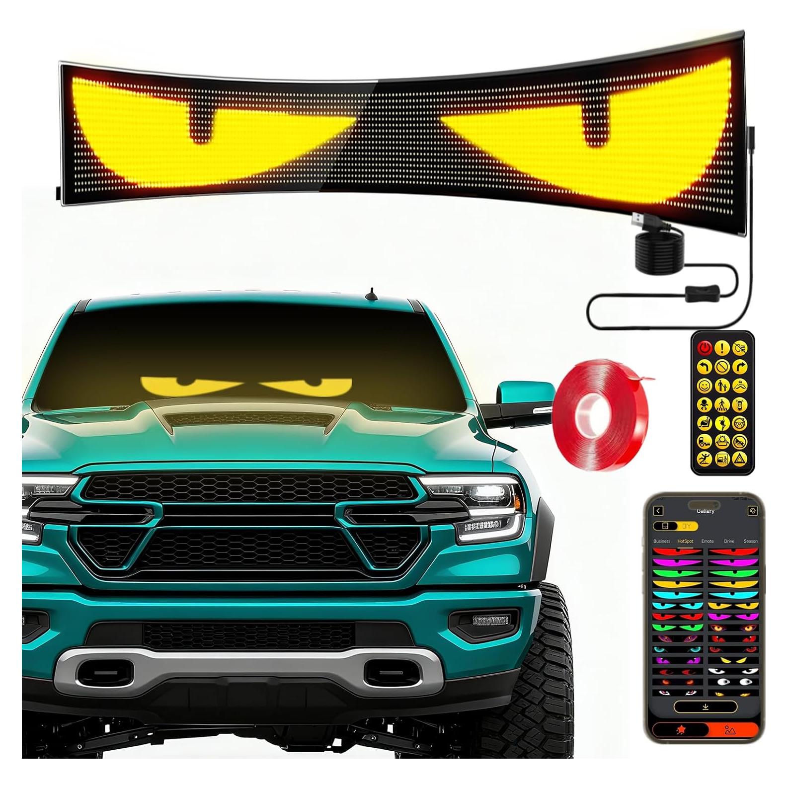 Luces LED Ojos del Diablo HCYHNB para Parabrisas 58.42cm