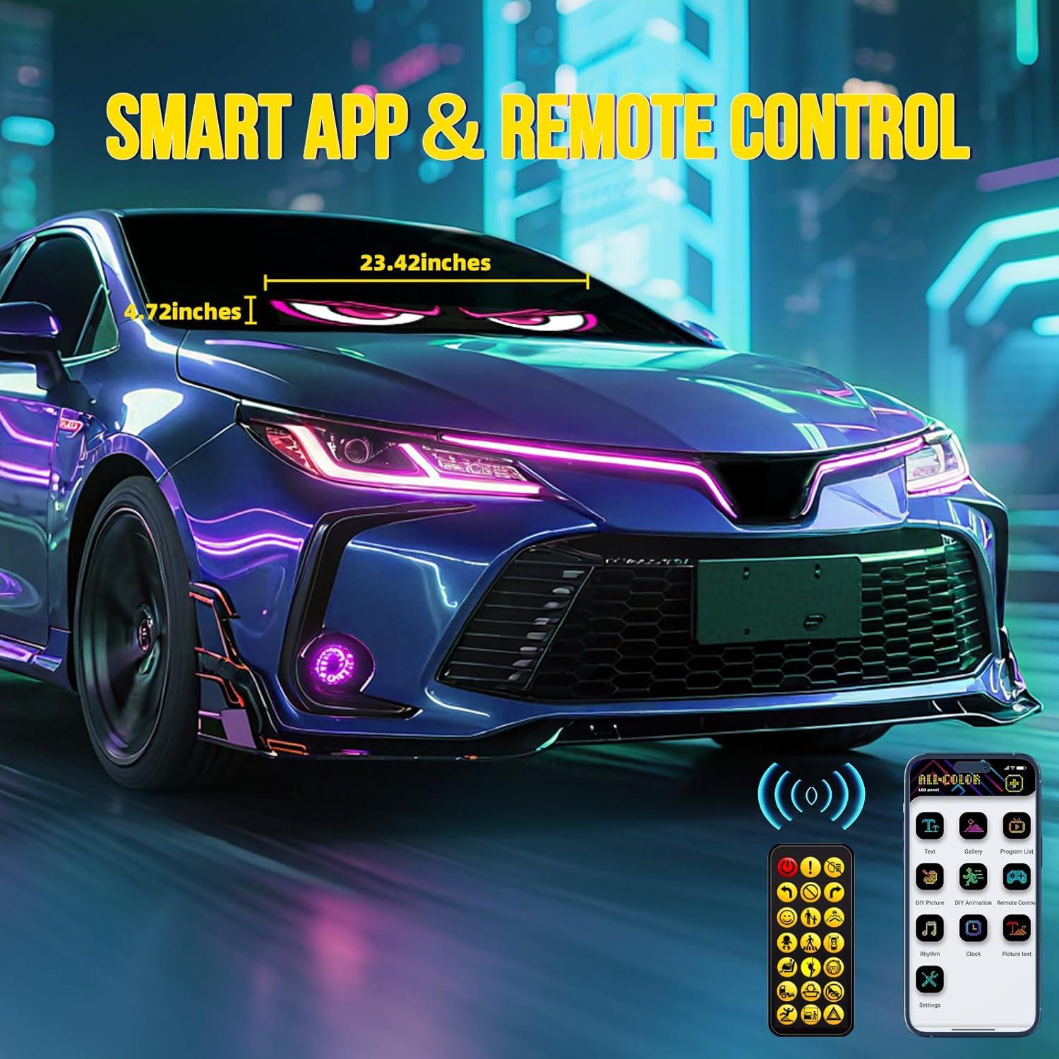 Luces LED Ojos del Diablo HCYHNB para Parabrisas 58.42cm