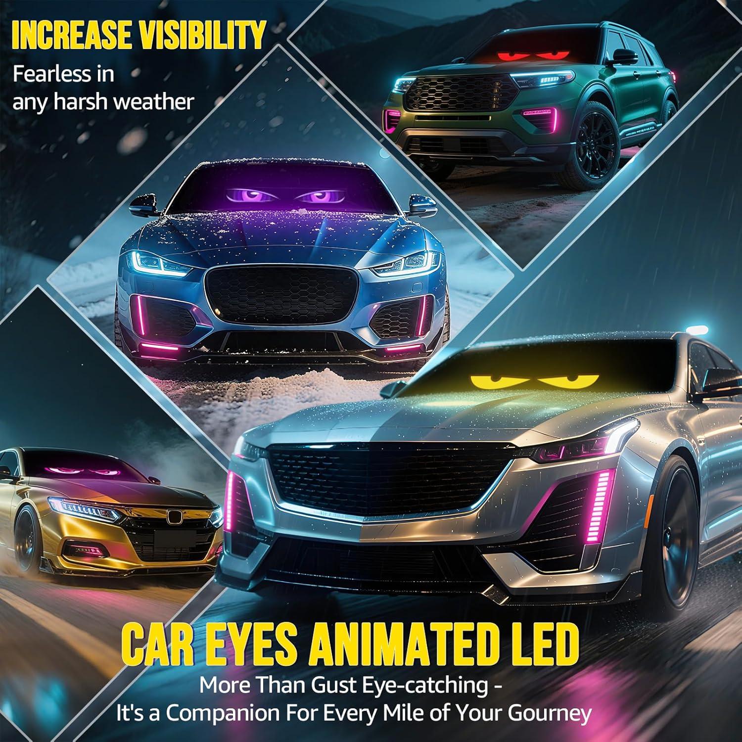 Luces LED Ojos del Diablo HCYHNB para Parabrisas 58.42cm