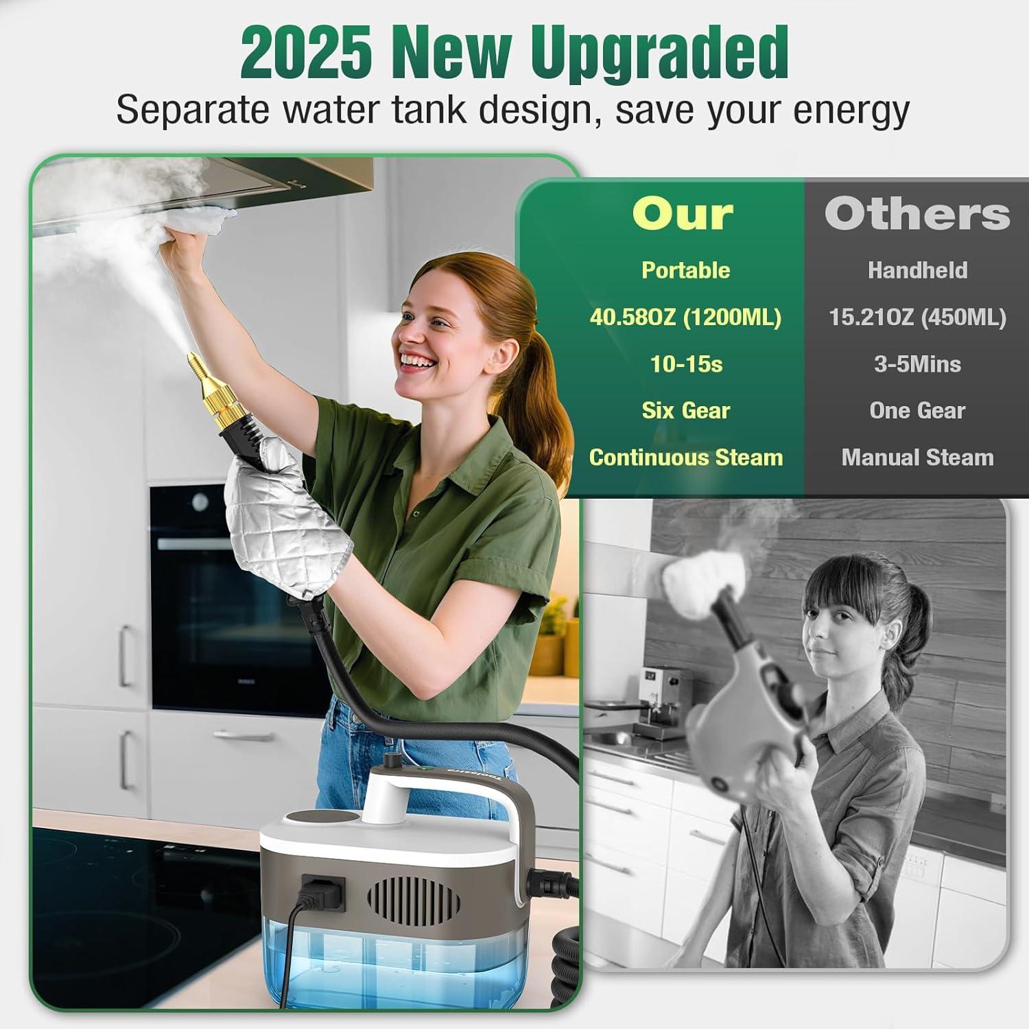 Limpiador a Vapor Toolastra MG-101, 1.2L, 10s Calentamiento