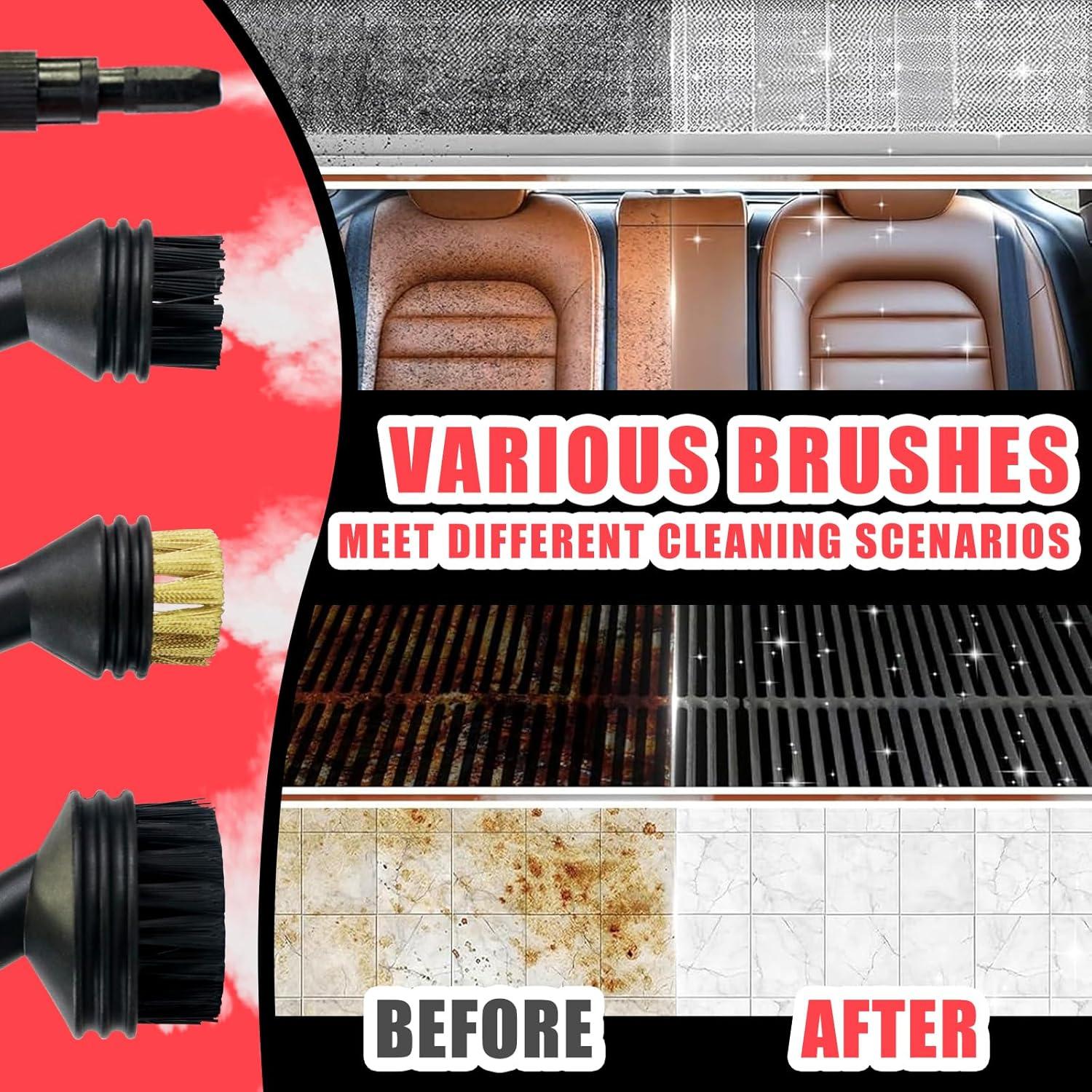 Limpiador de Vapor de Mano Docreate 1100ml 1500W Rojo