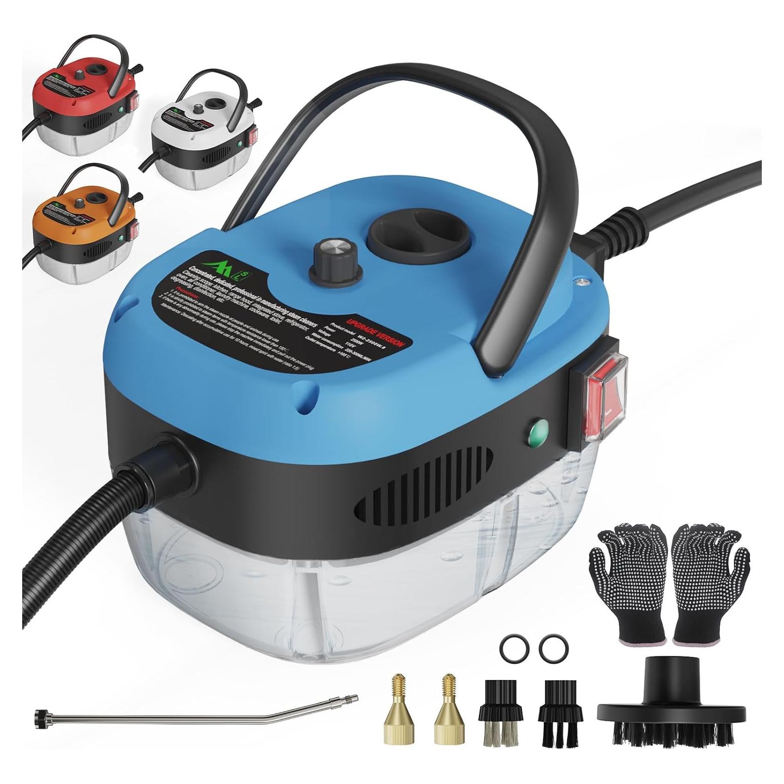 Limpiador de Vapor de Mano Ganggend 2500W 1000ML Azul