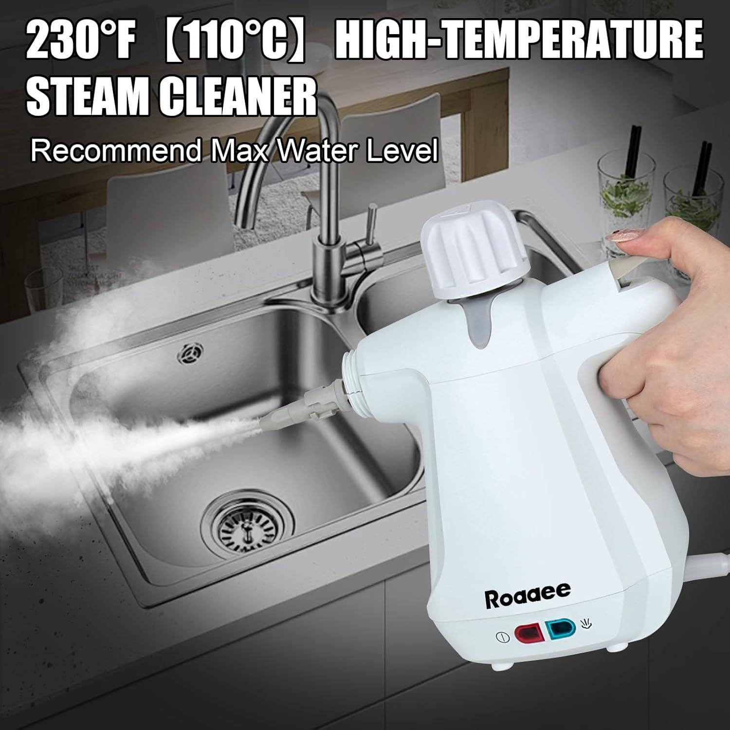 Limpiador de Vapor de Mano Roaaee SC01 1000W 350ml Blanco