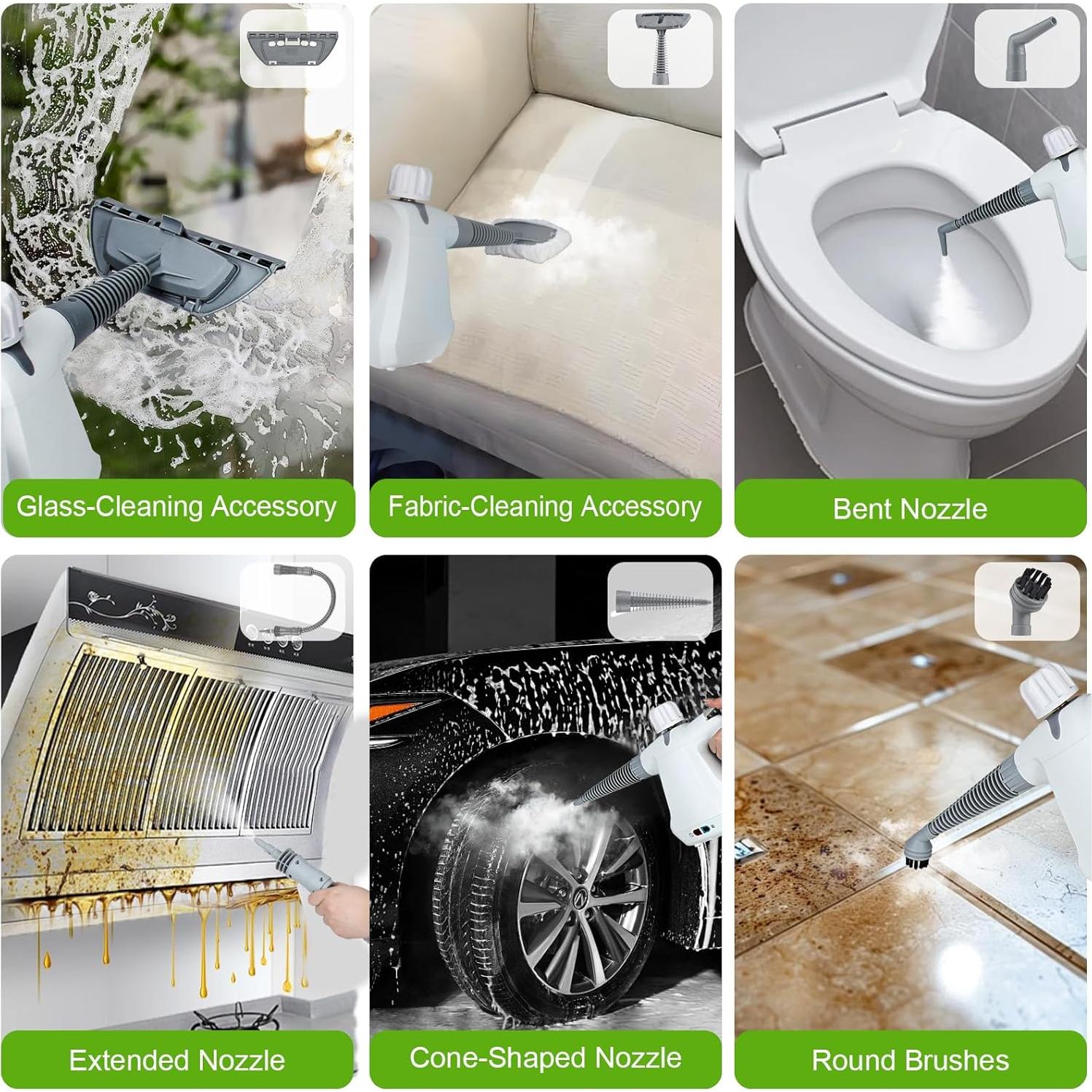 Limpiador de Vapor de Mano Roaaee SC01 1000W 350ml Blanco