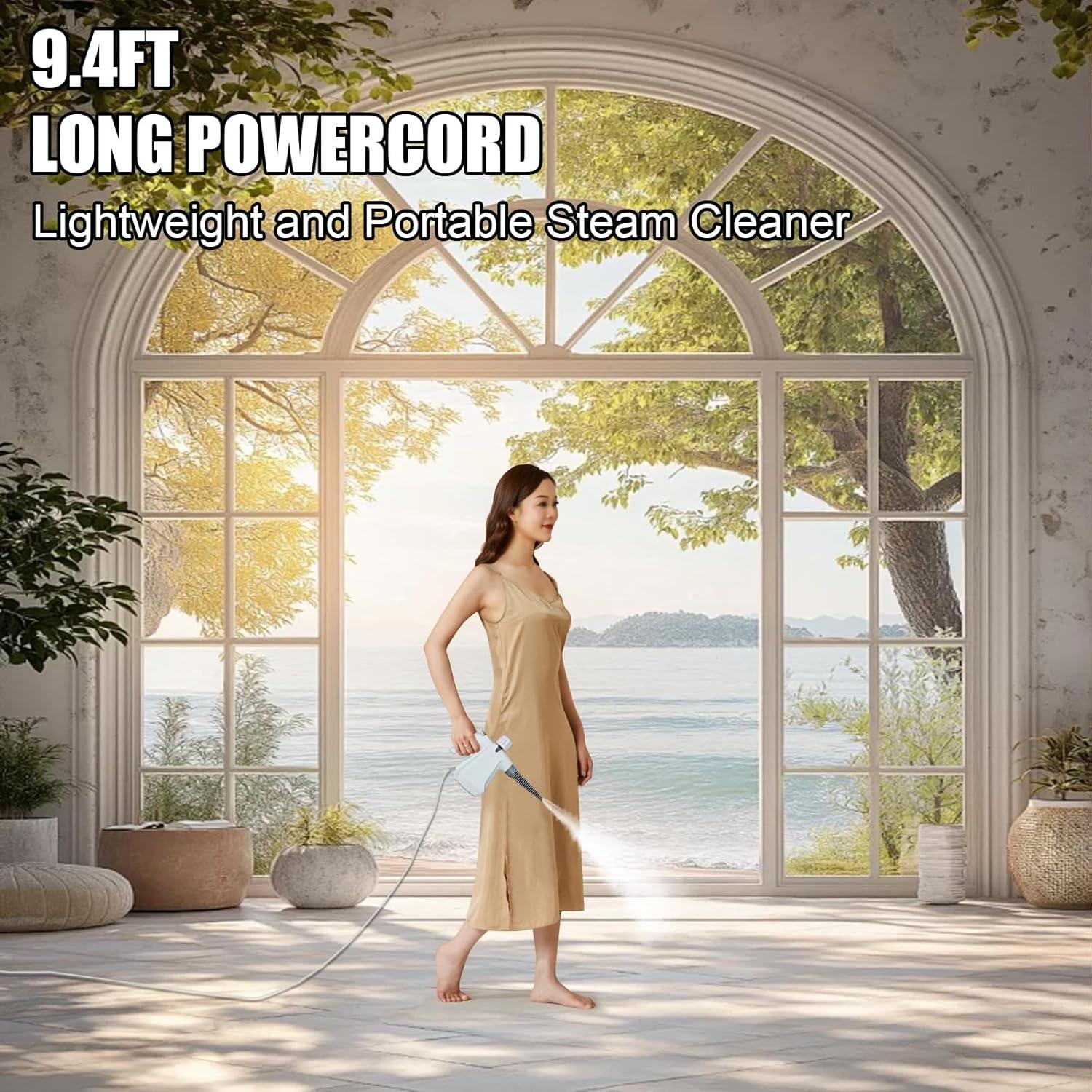 Limpiador de Vapor de Mano Roaaee SC01 1000W 350ml Blanco