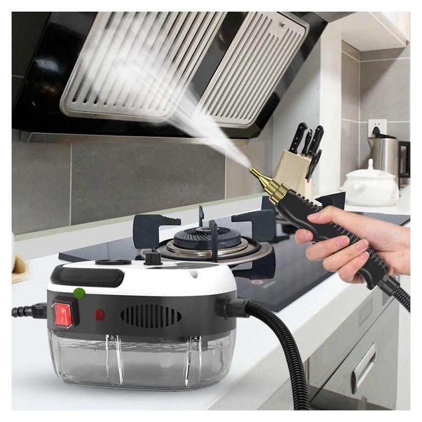 Limpiador a Vapor Lumirio 2500W Mini Mano 1000ml 3 Cepillos