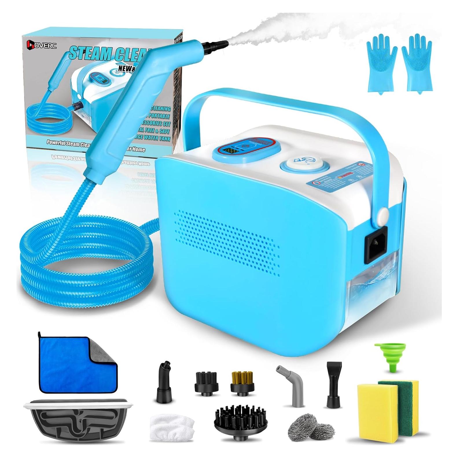 Limpiador de Vapor de Mano DOVERC 1500W 2.1L 4.5BAR Azul