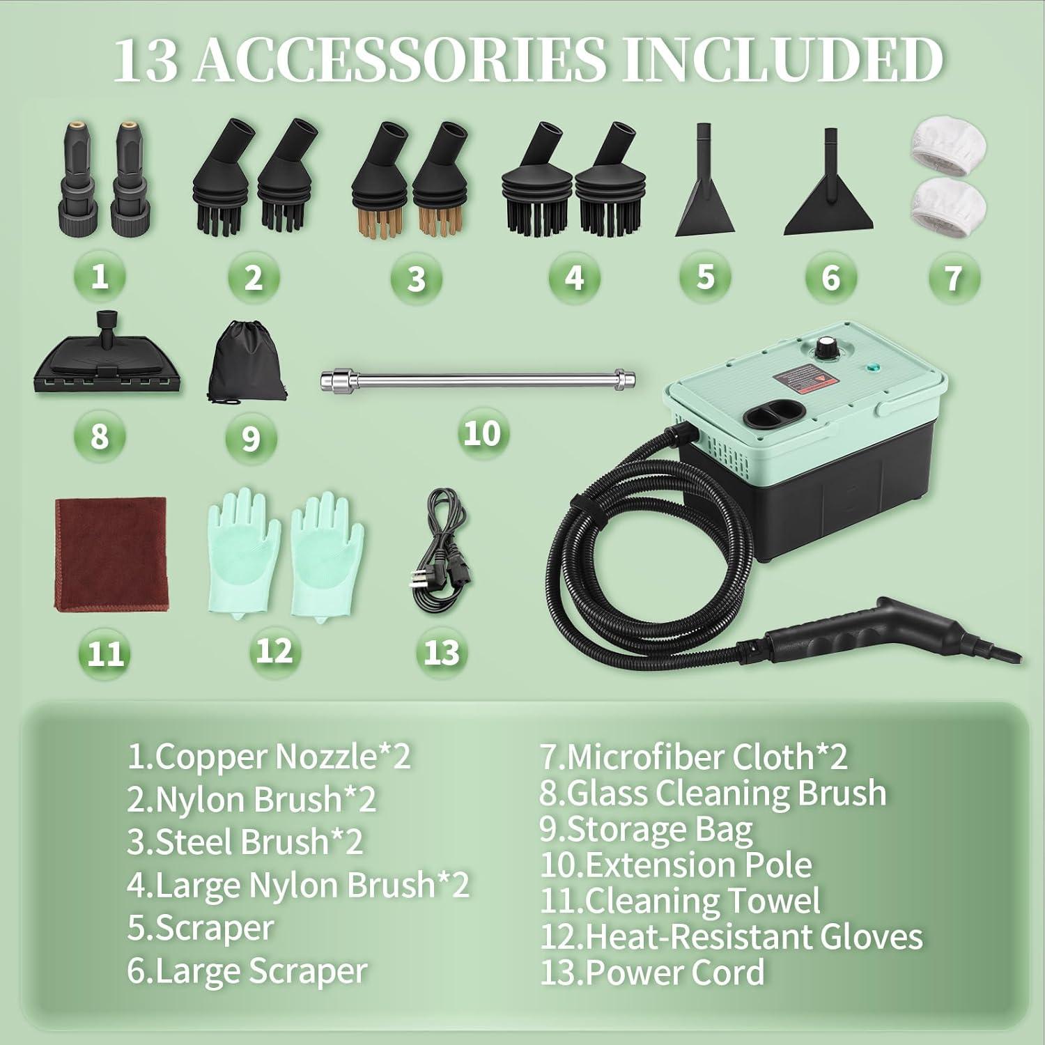 Limpiador a Vapor 2500W SteamCleaner - 6 Niveles de Vapor