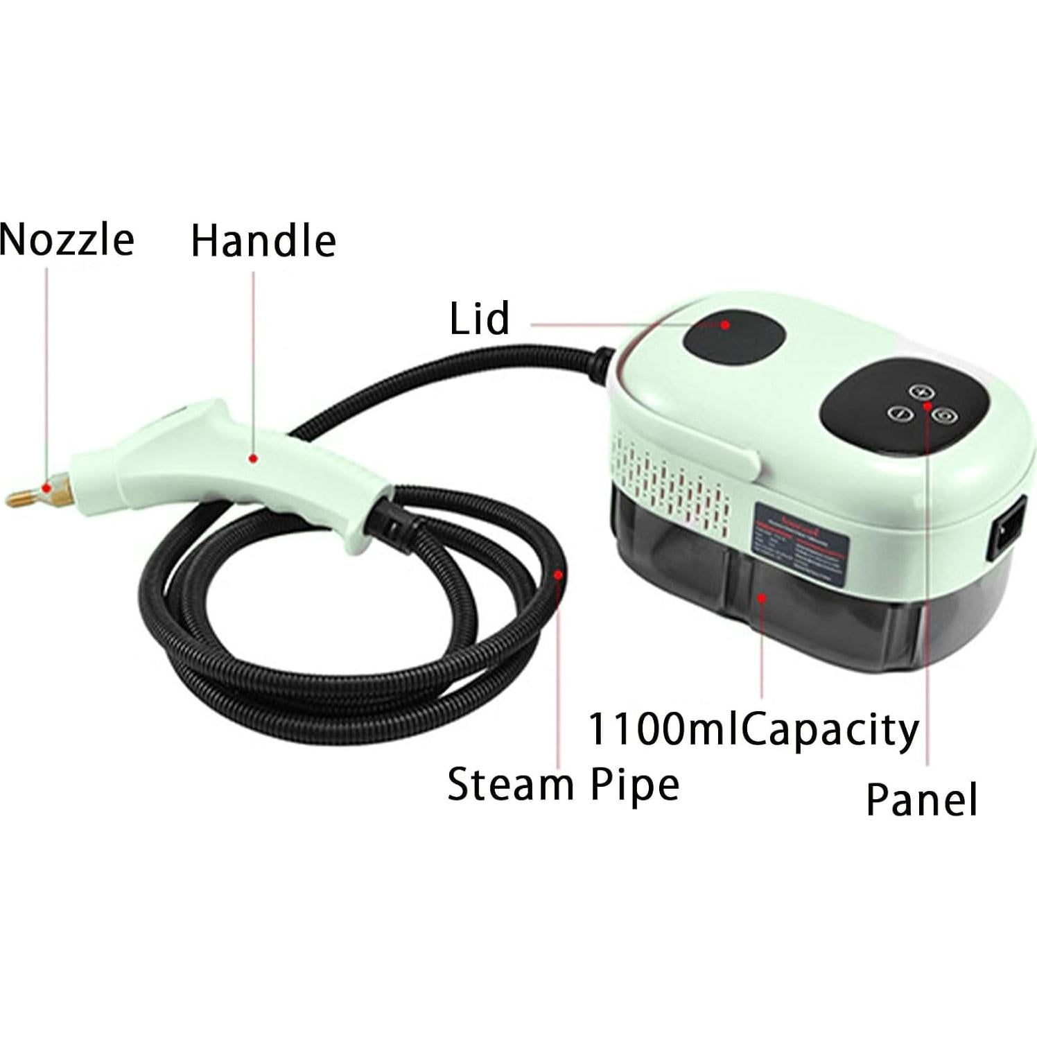 Limpiador a Vapor KZU HUI876 2500W 1100ml Alta Presión