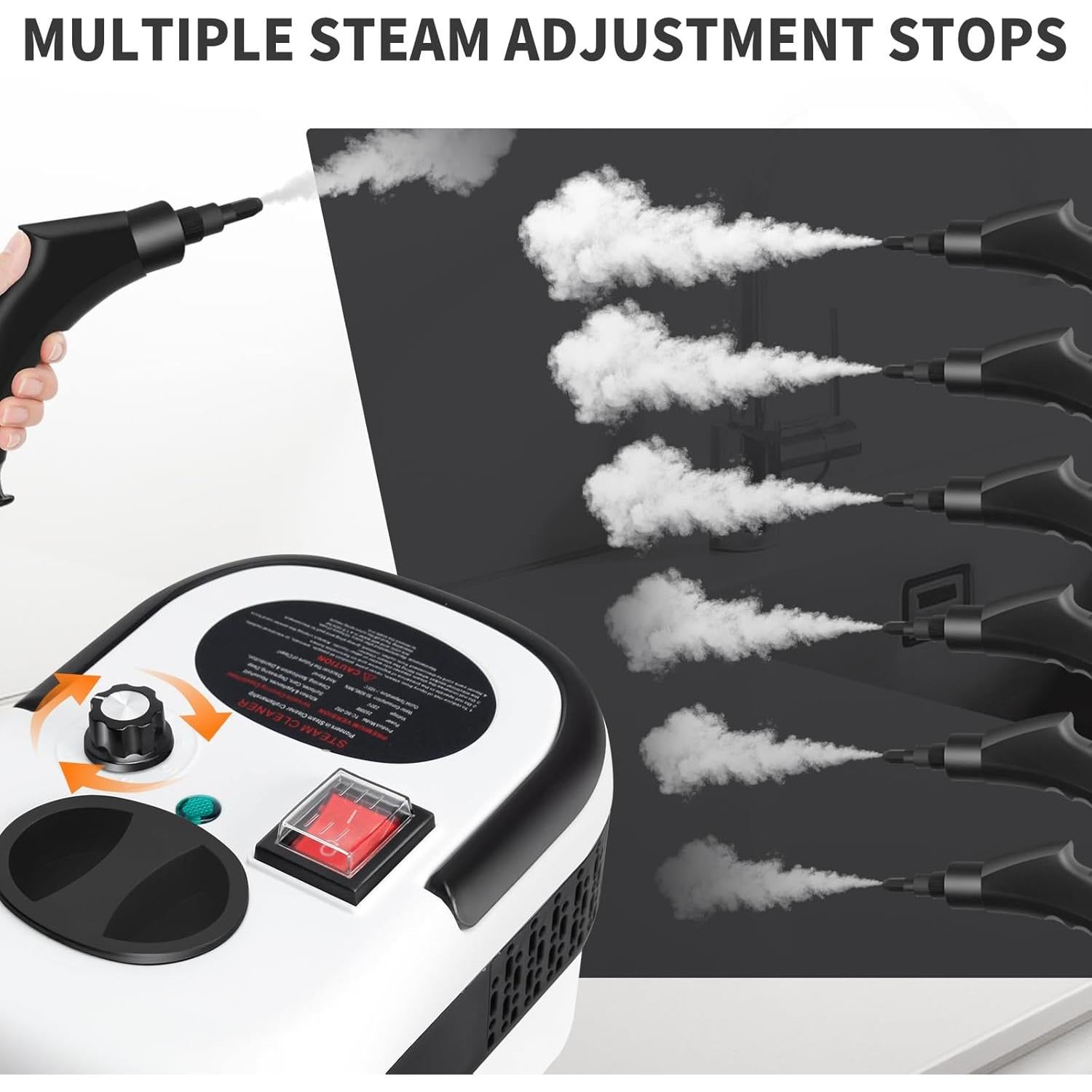 Limpiador a Vapor STRCEAT 2500W 1.2L 15s Calentamiento