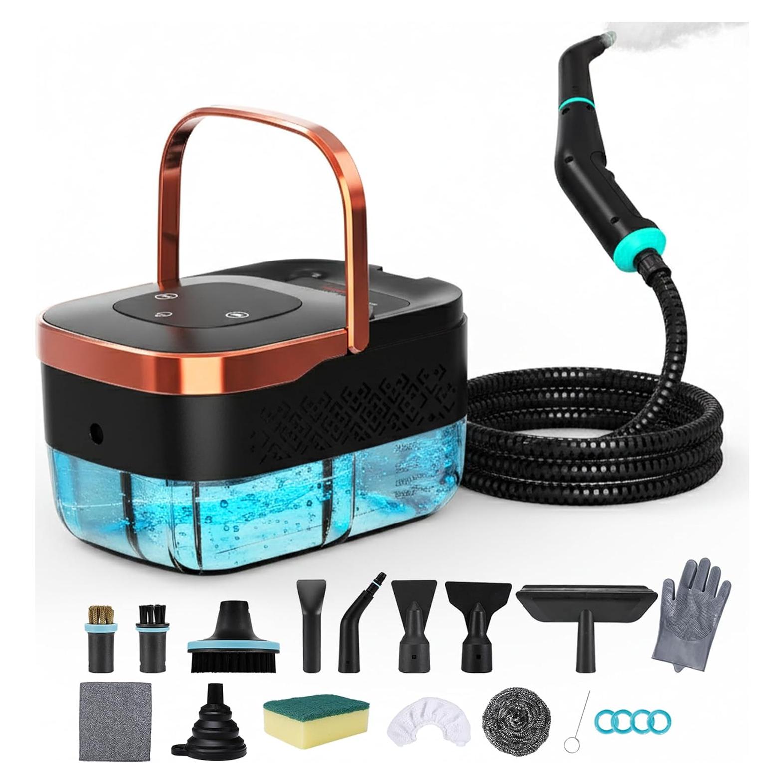 Limpiador a Vapor BietrunPro LEST-C2, 1500W, 1.27L, 6 Niveles