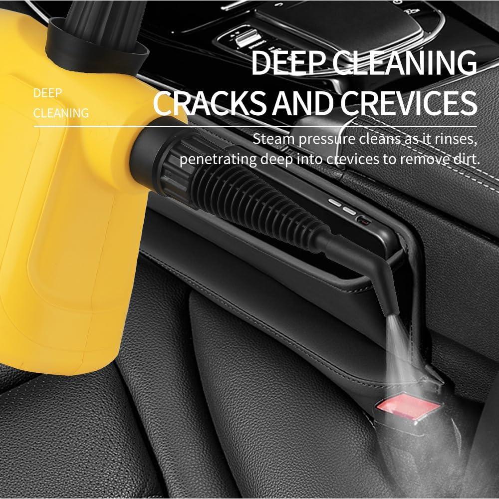 Limpiador de Vapor de Mano Miofth 1000W 350ml 8 Accesorios