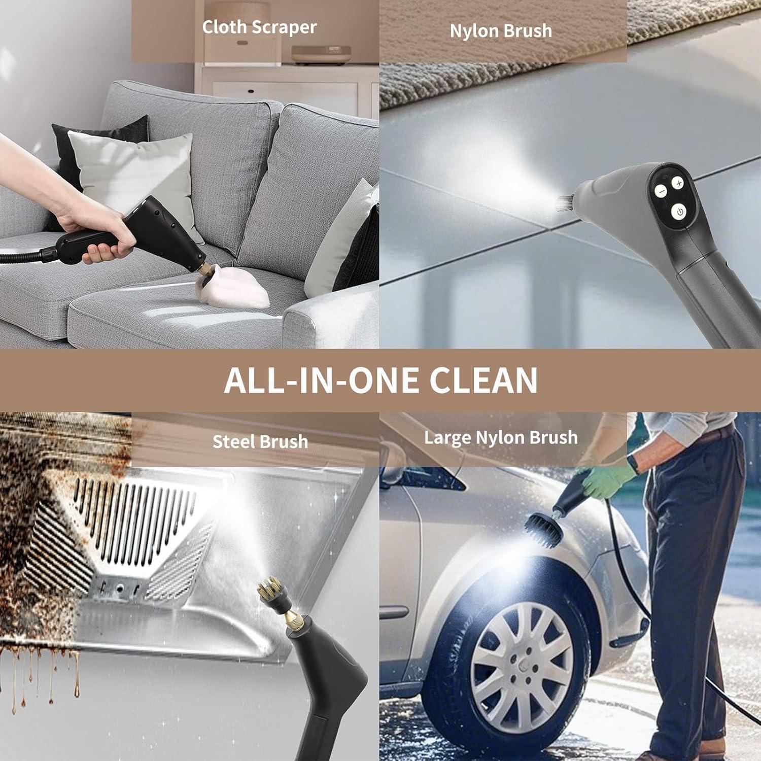 Limpiador de Vapor de Mano Kuvictewl HC3800 PRO 1200ml 2500W