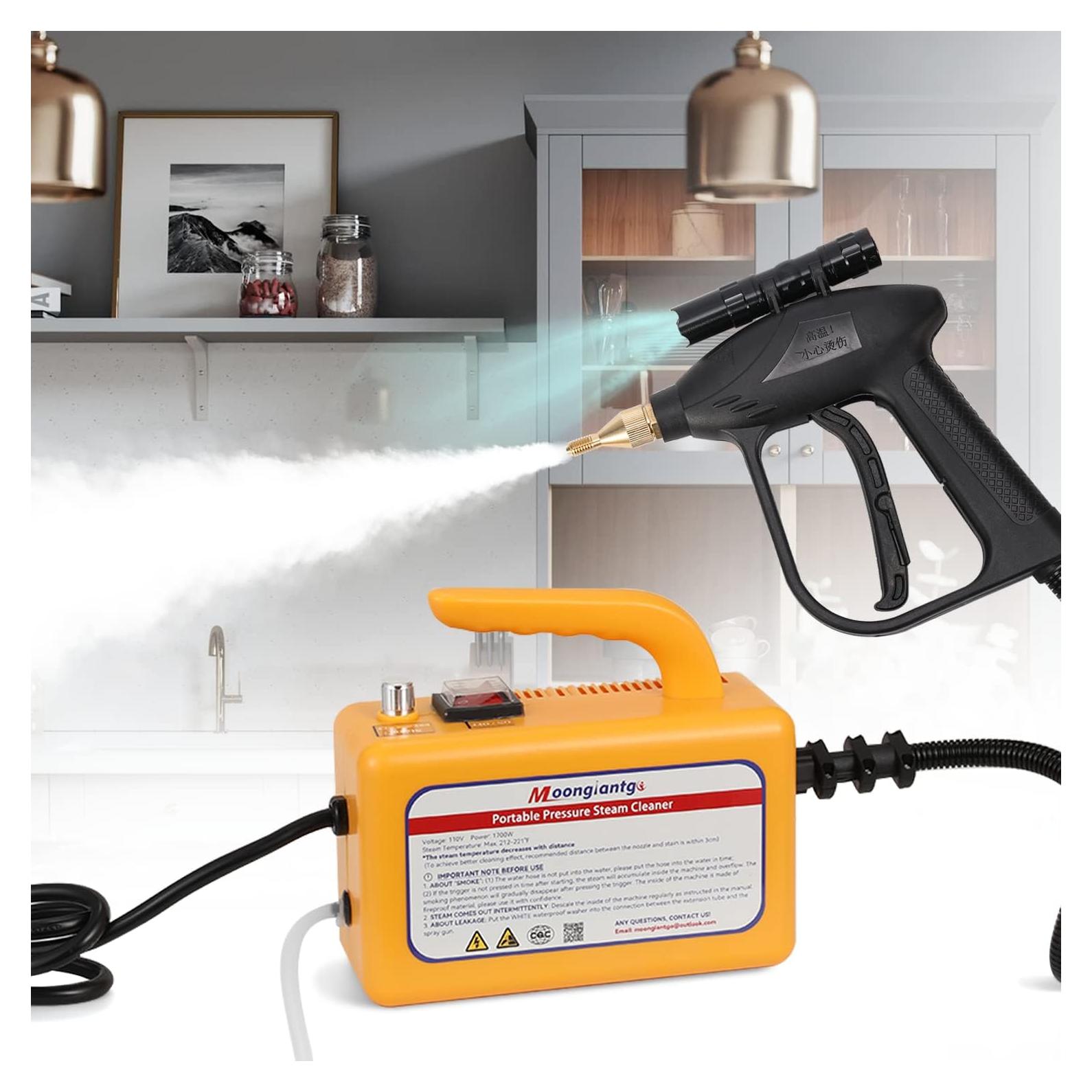 Limpiador de Vapor Moongiantgo 1700W Portátil Sin Tanque
