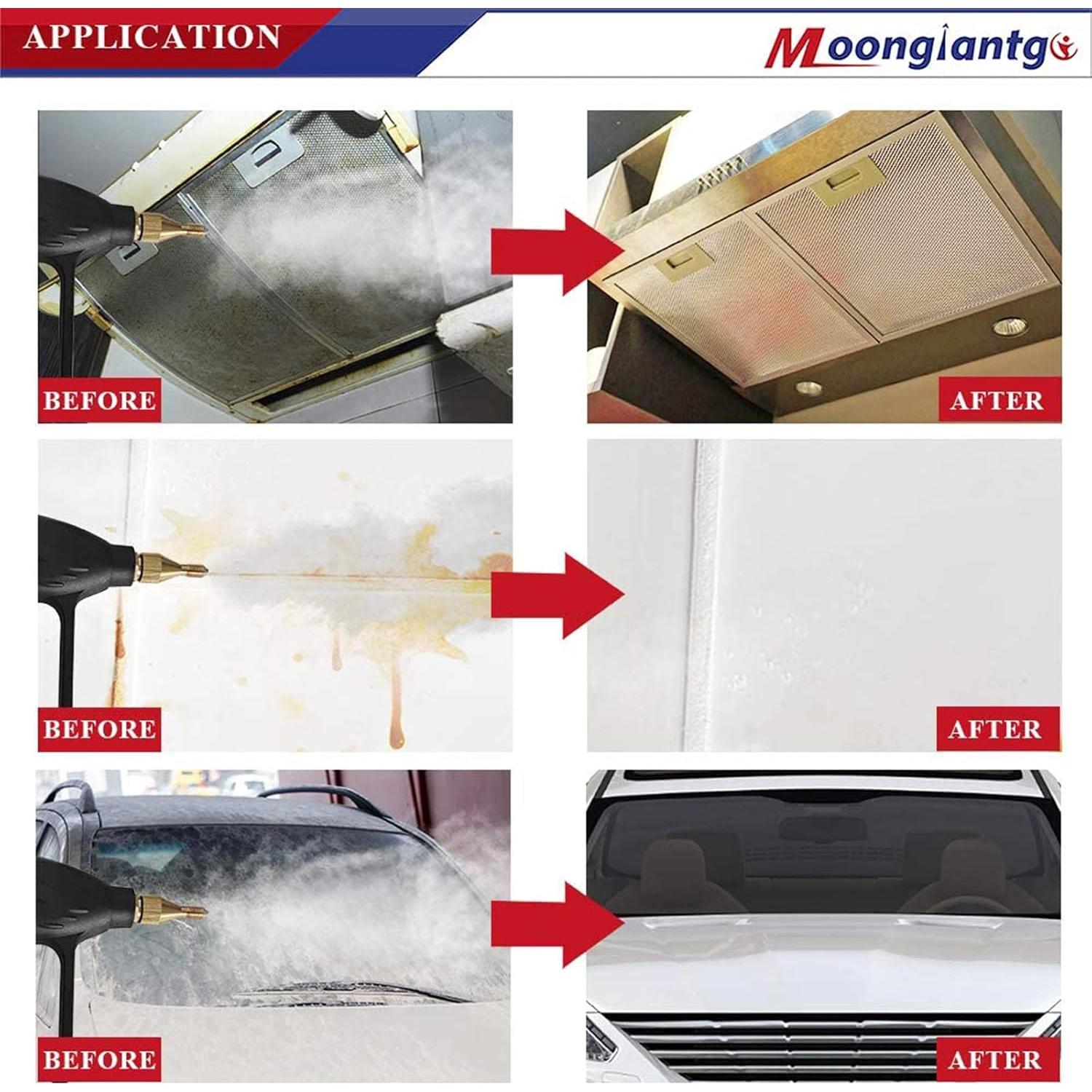 Limpiador de Vapor Moongiantgo 1700W Portátil Sin Tanque