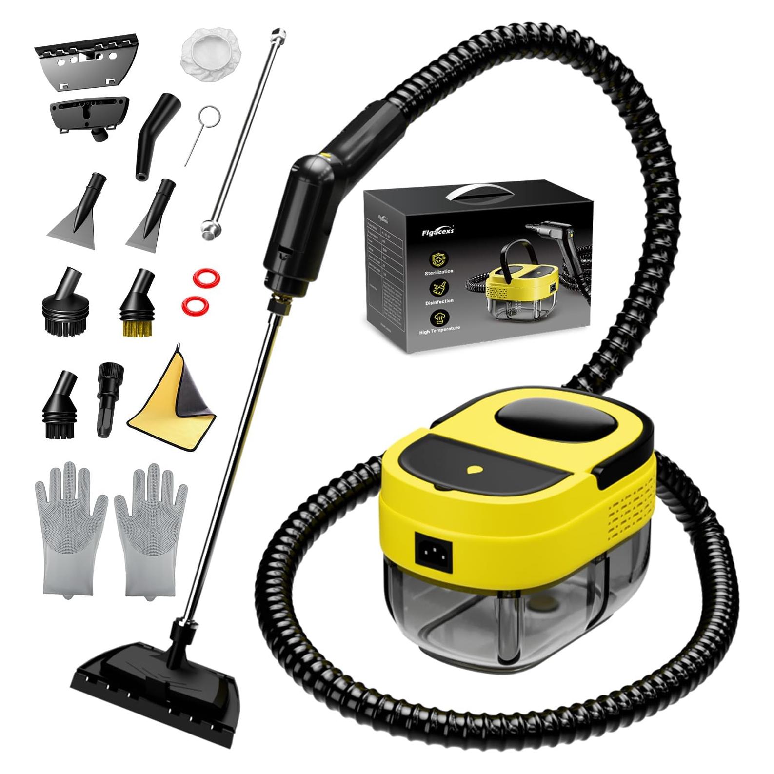 Limpiador a Vapor Flgocexs 2500W 1.6L Calentamiento 15s