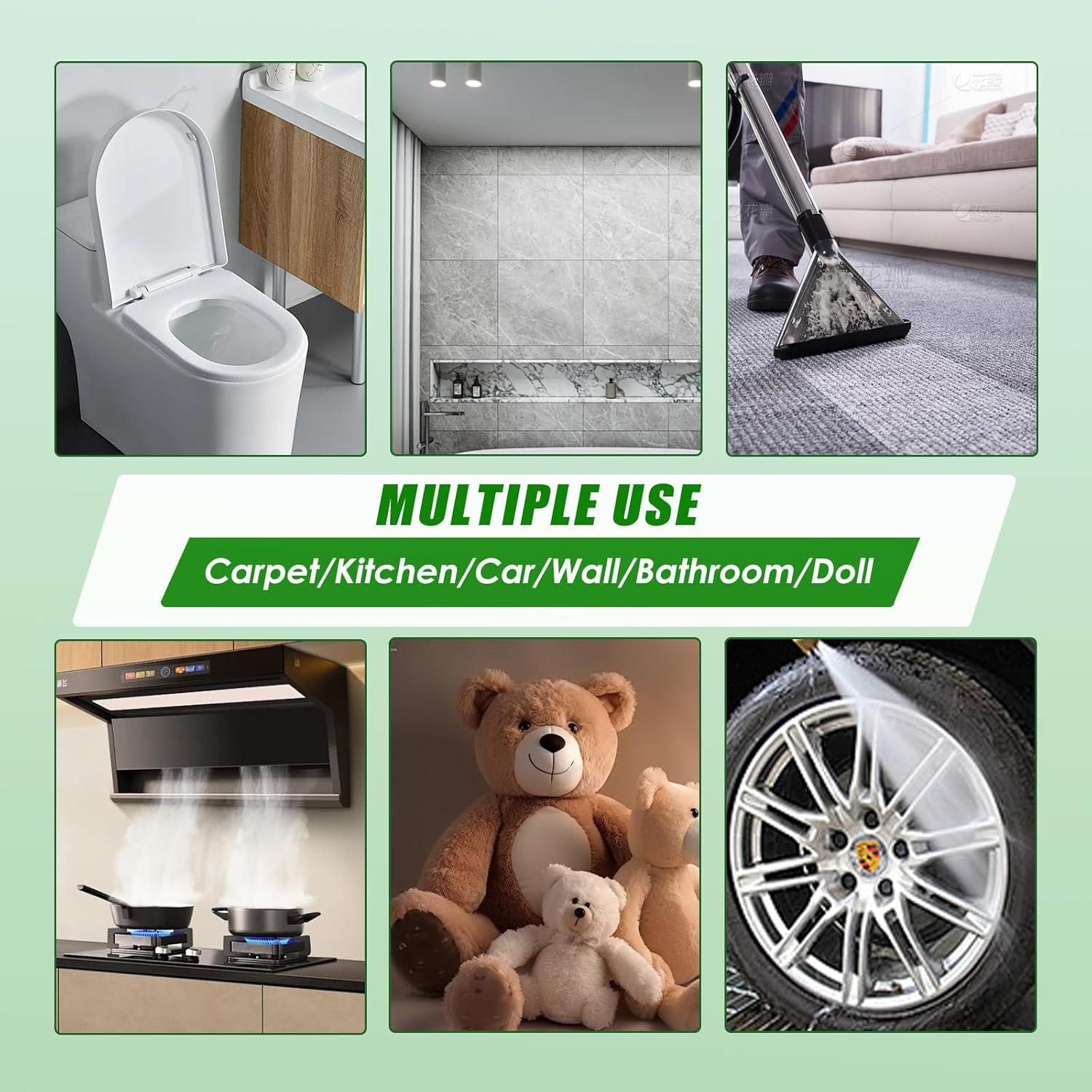 Limpiador a vapor Hombasing 2200W 1.2L 8 en 1 portátil