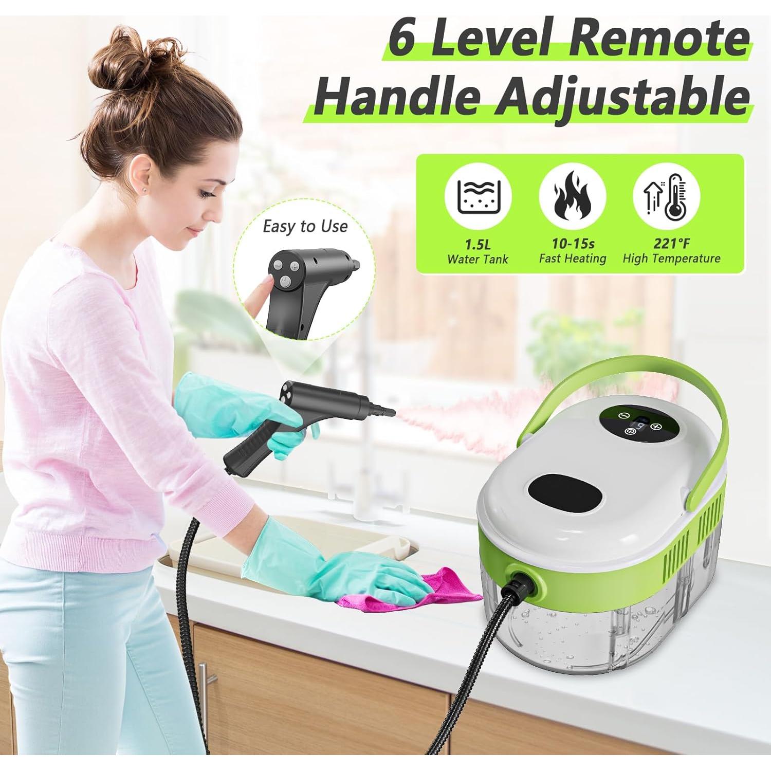 Limpiador de Vapor Portátil WH-QX009 1.5L 6 Niveles Ajustables