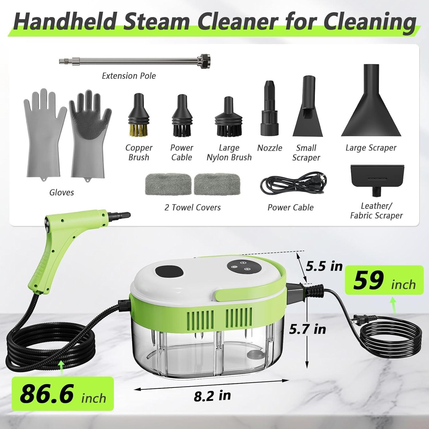 Limpiador de Vapor Portátil WH-QX009 1.5L 6 Niveles Ajustables