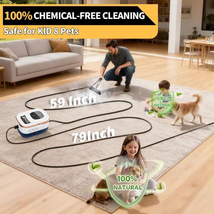 Limpiador a vapor Bestbuy8 ZQJ-W1500 1500W 1.24L 11 accesorios