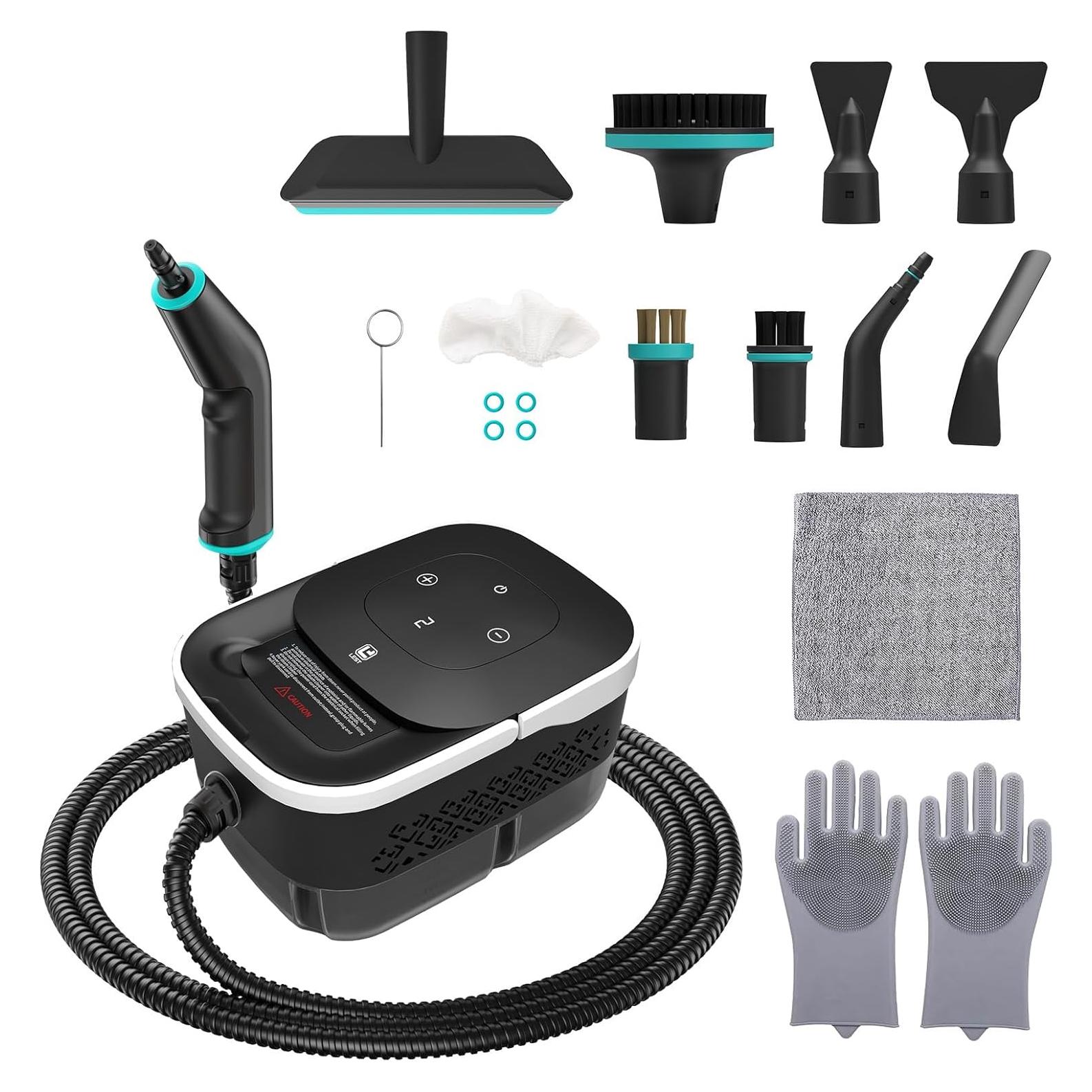 Limpiador de Vapor Huuflyty 2500W 1.3L 6 Niveles Ajustables